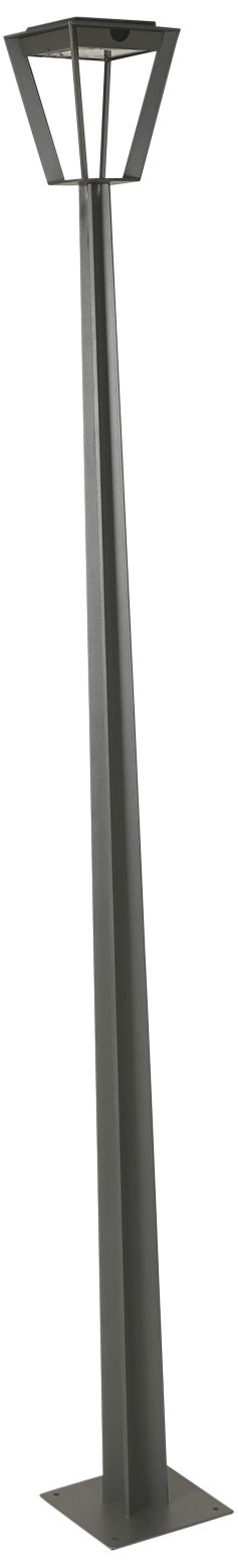 Metro 76" High Space Gray LED Solar Outdoor Park Light