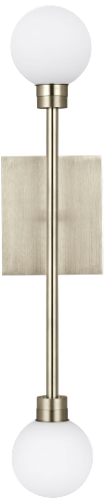 Mara 20 1/4" High Satin Nickel 2-Light LED Wall Sconce