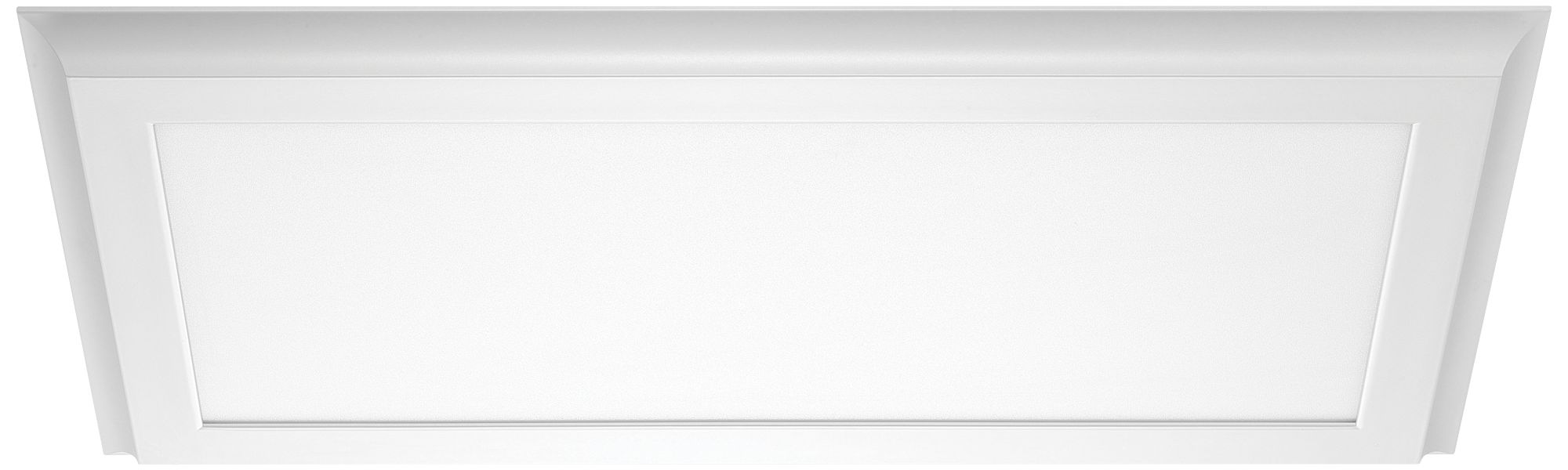 22W; 12 in. x 24 in.; Surface Mount LED Fixture; 4000K; White Finish