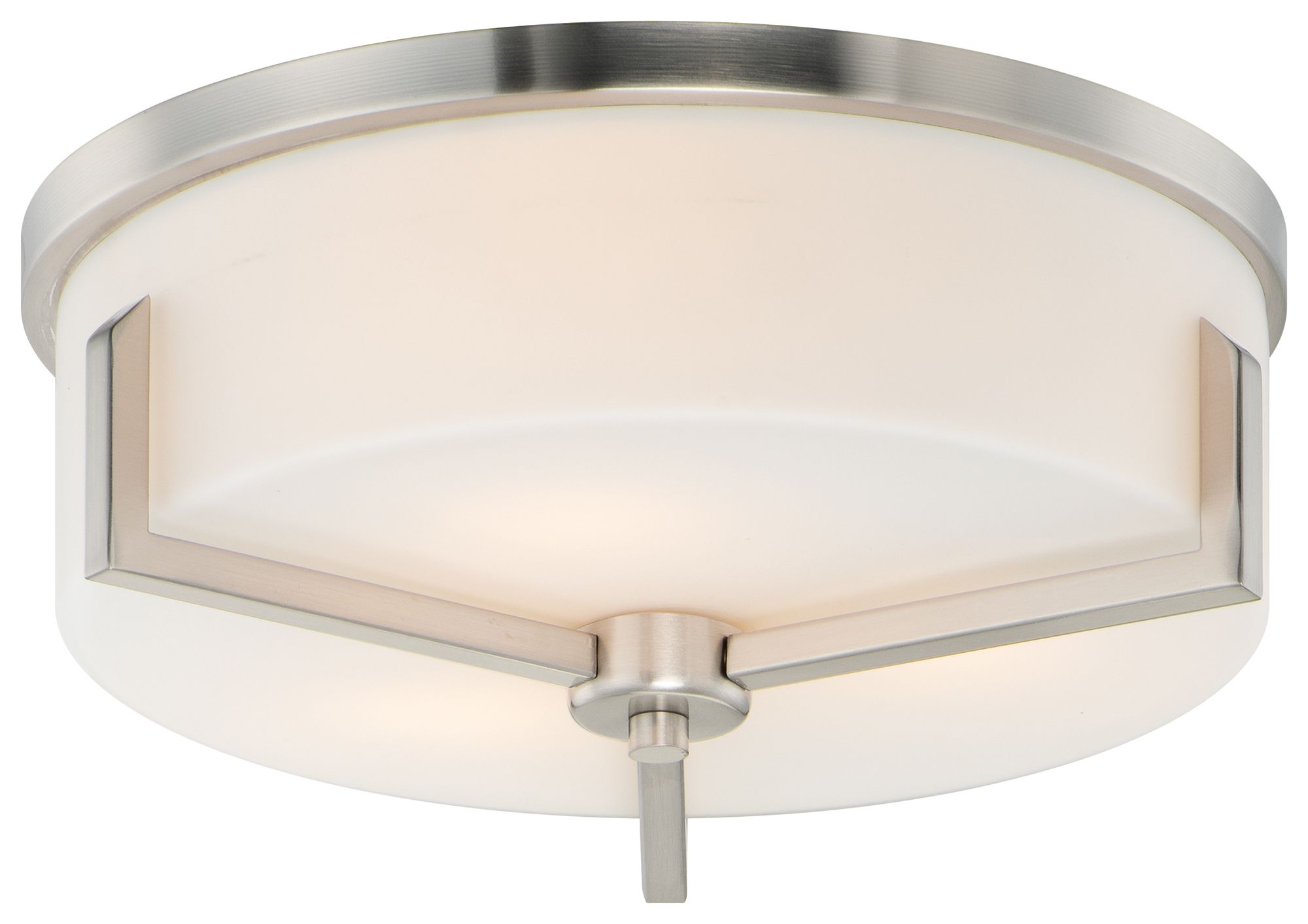 Maxim Dart 14" Wide Satin Nickel 3-Light Ceiling Light