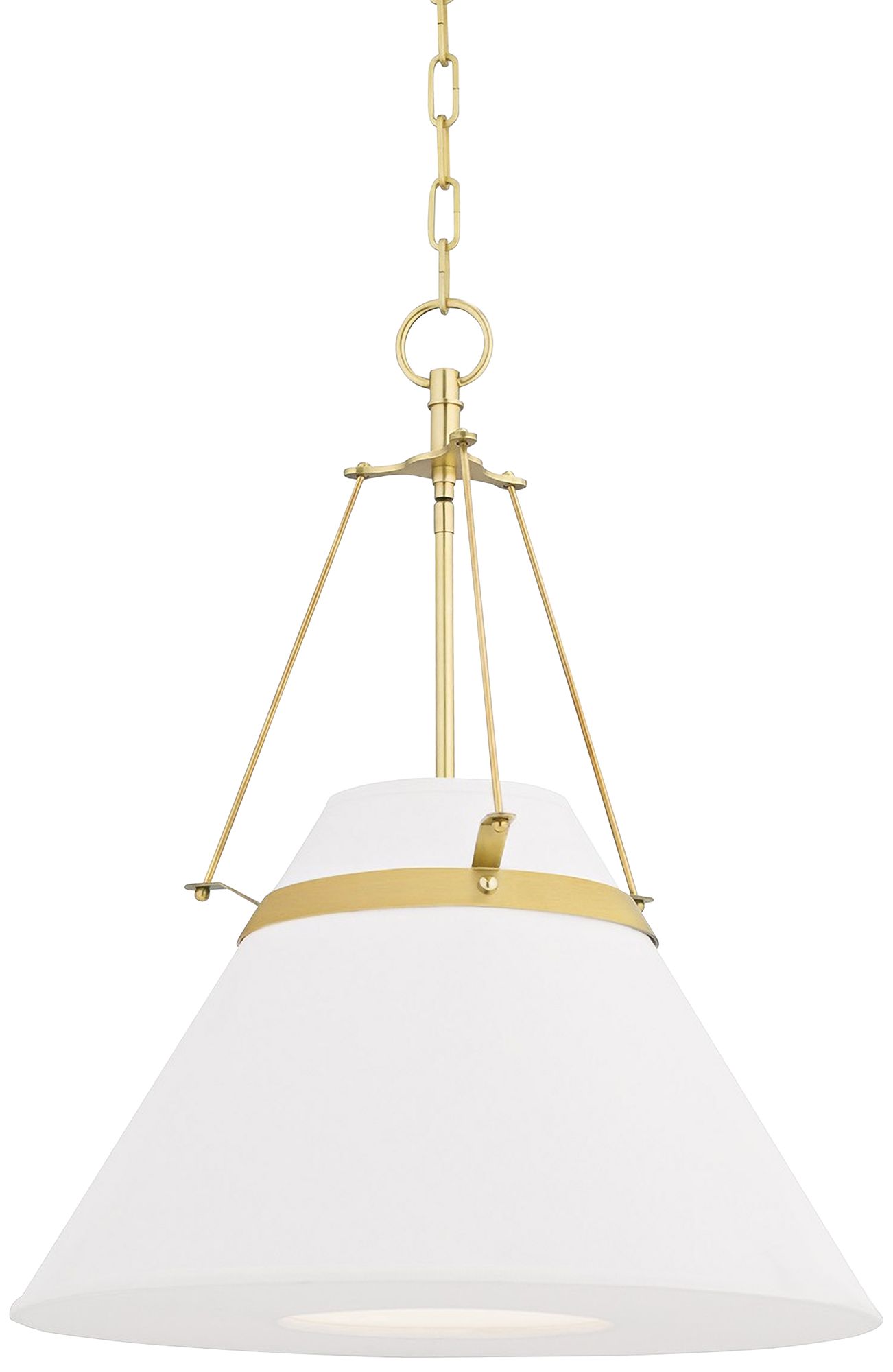 Hudson Valley Clemens 20 1/2" Wide Aged Brass Pendant Light