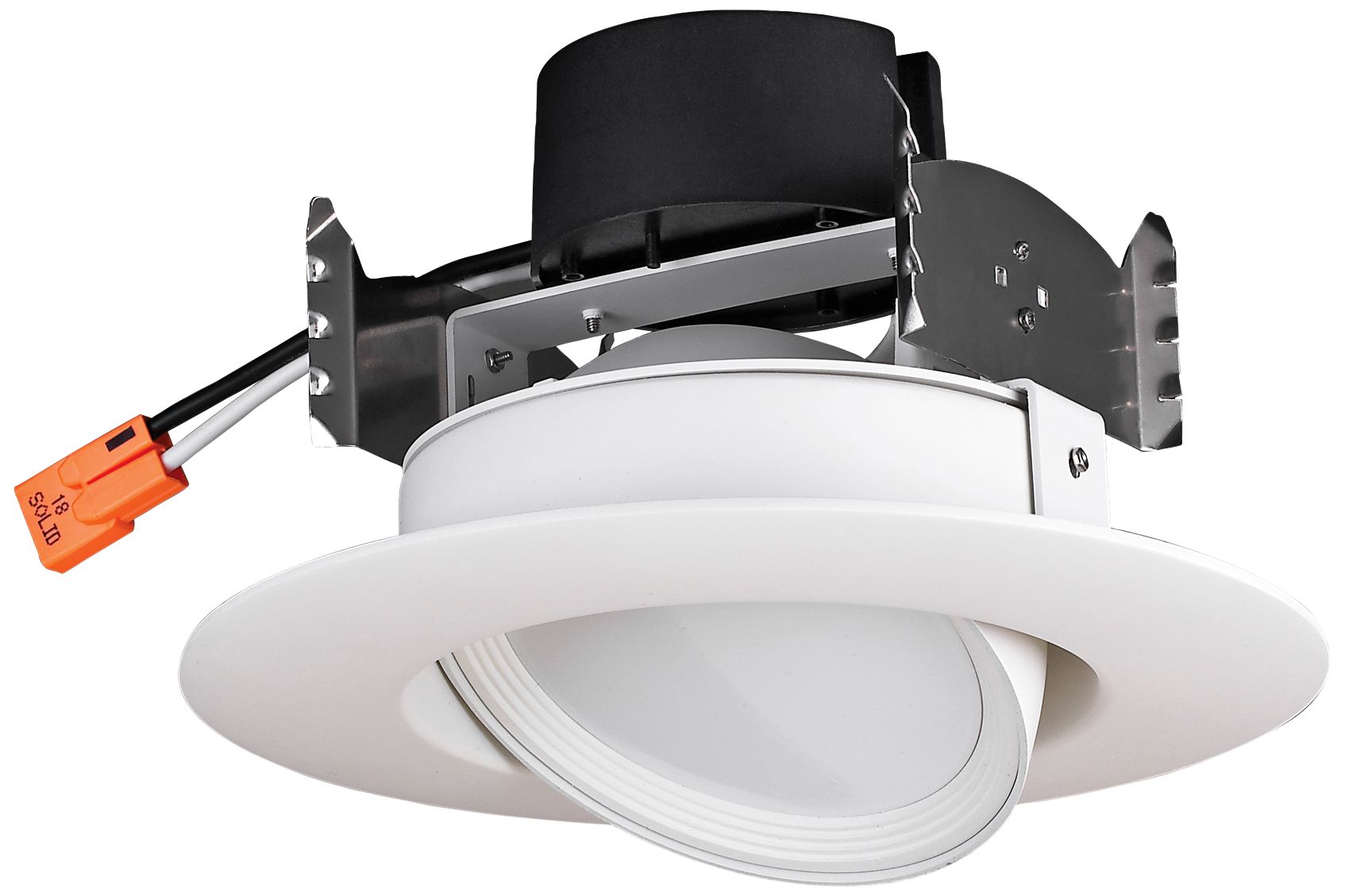 Satco 4" White 4000K 40-Degree LED Gimbal Retrofit Downlight