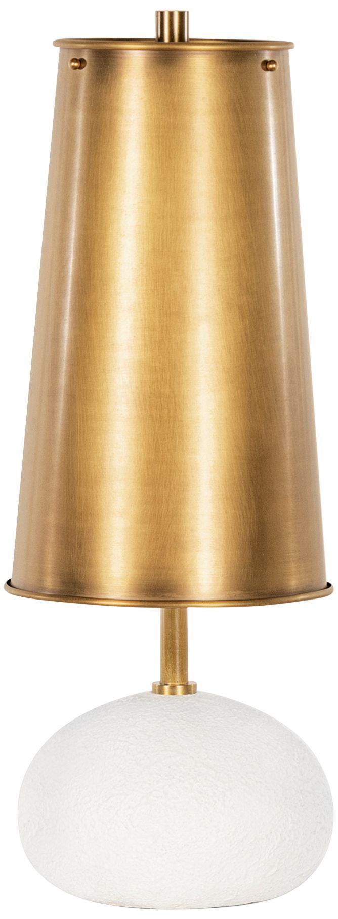 Regina Andrew Hattie 19 1/2" High White and Brass Modern Table Lamp