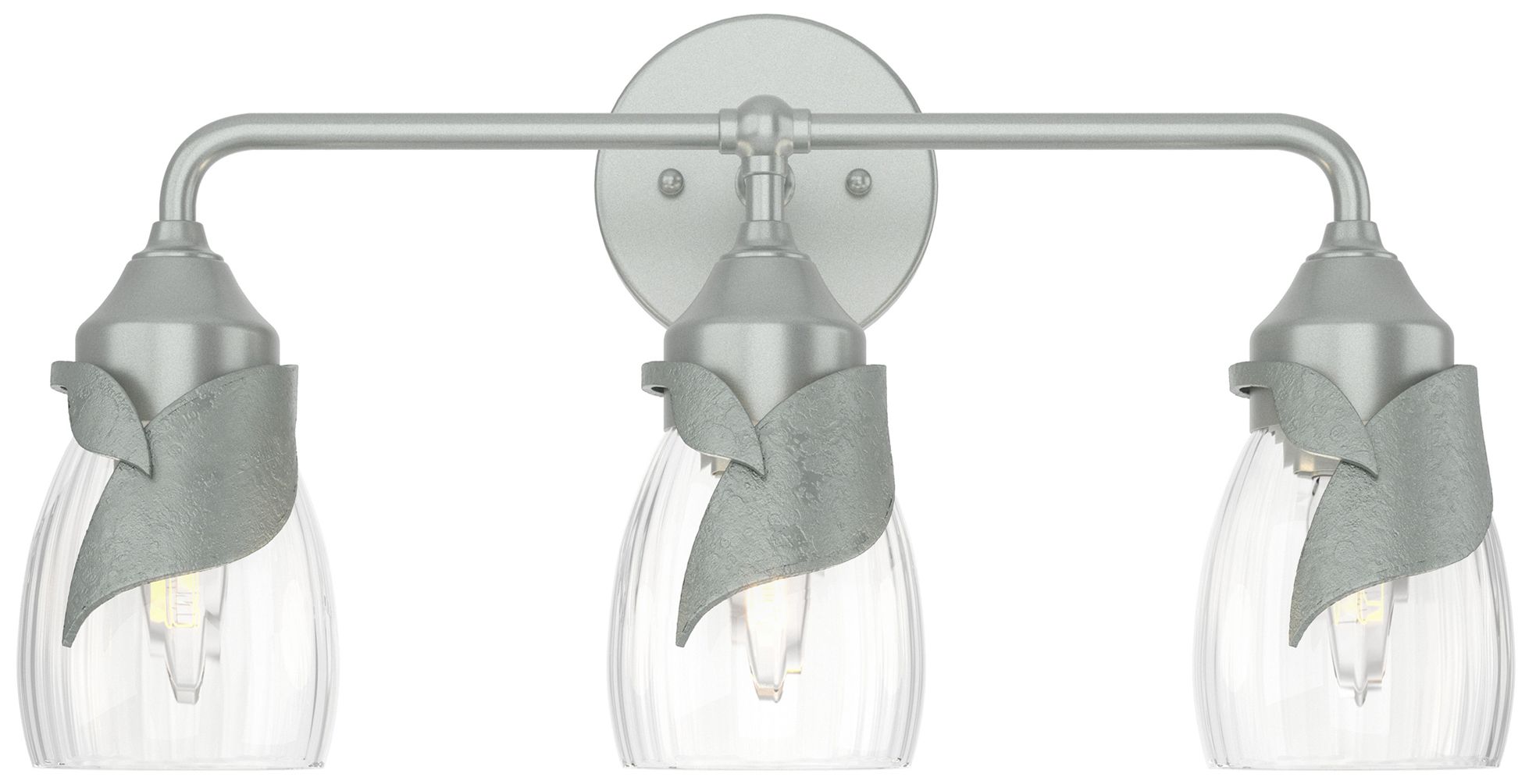 Lapas 3-Light Sconce - Platinum - Water Glass