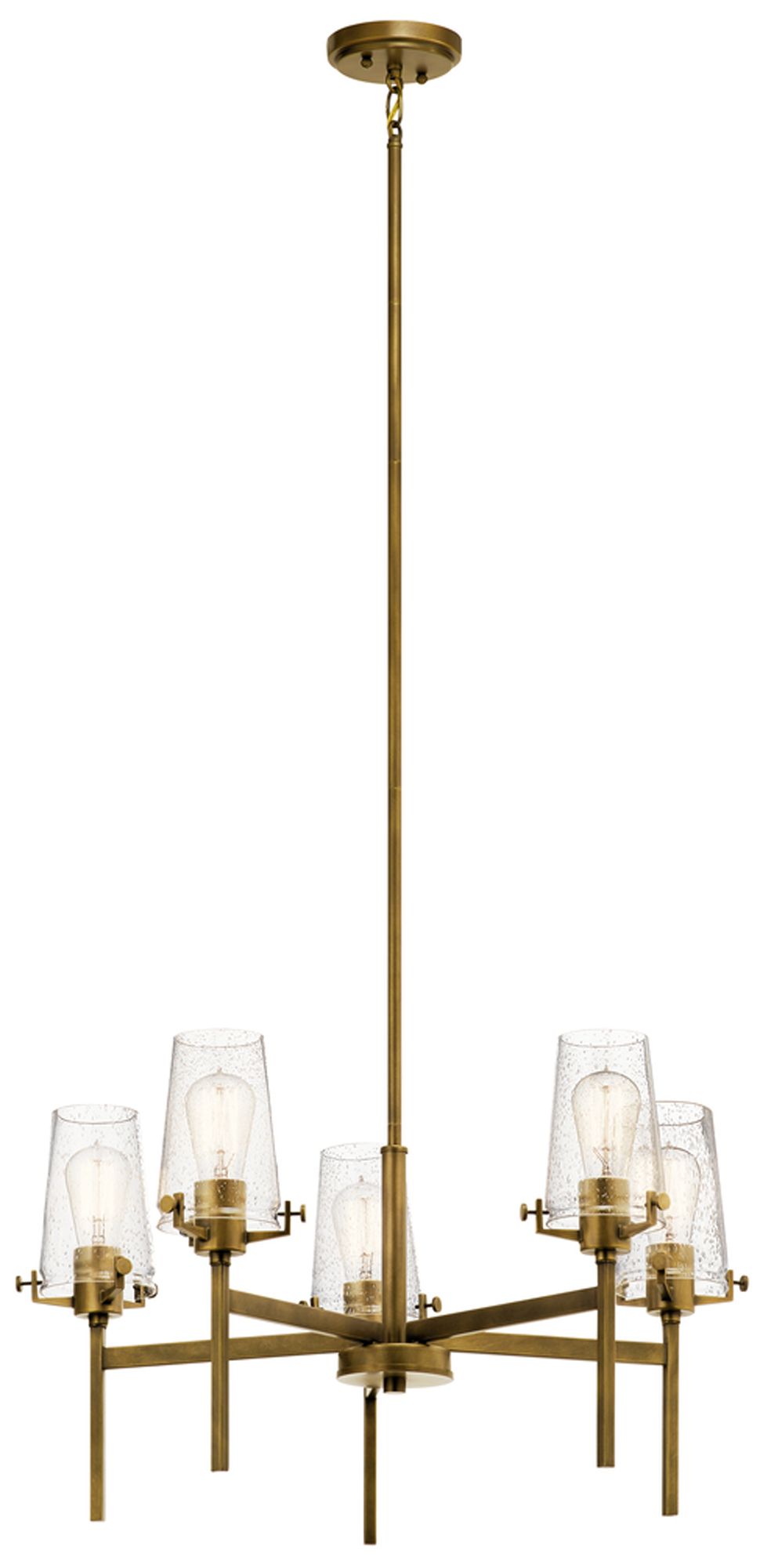 Alton 27" Wide Natural Brass Modern Chandelier by Kichler