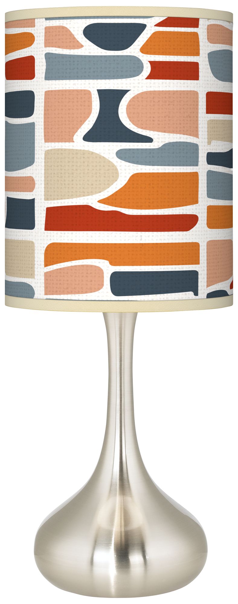 Retro Cobblestones Giclee Droplet Table Lamp