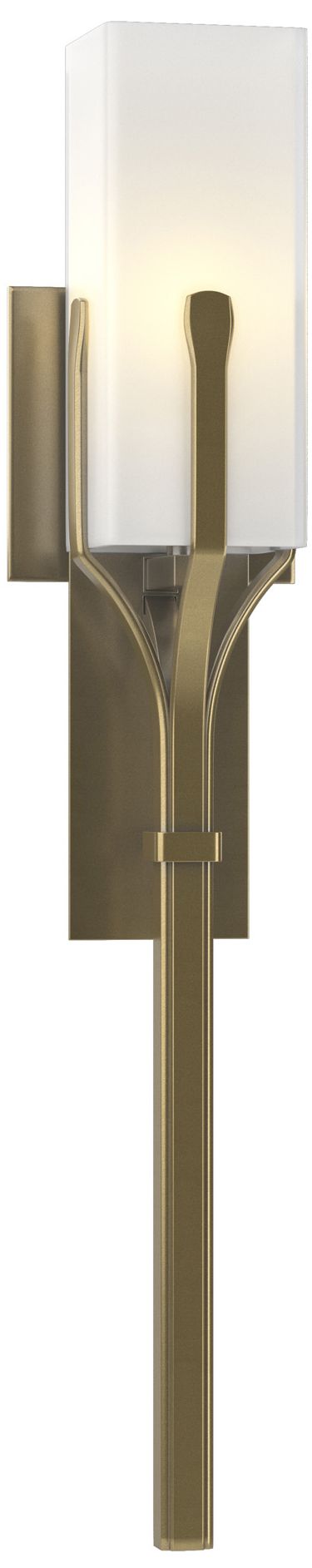 Mediki Sconce - Modern Brass - Opal Glass