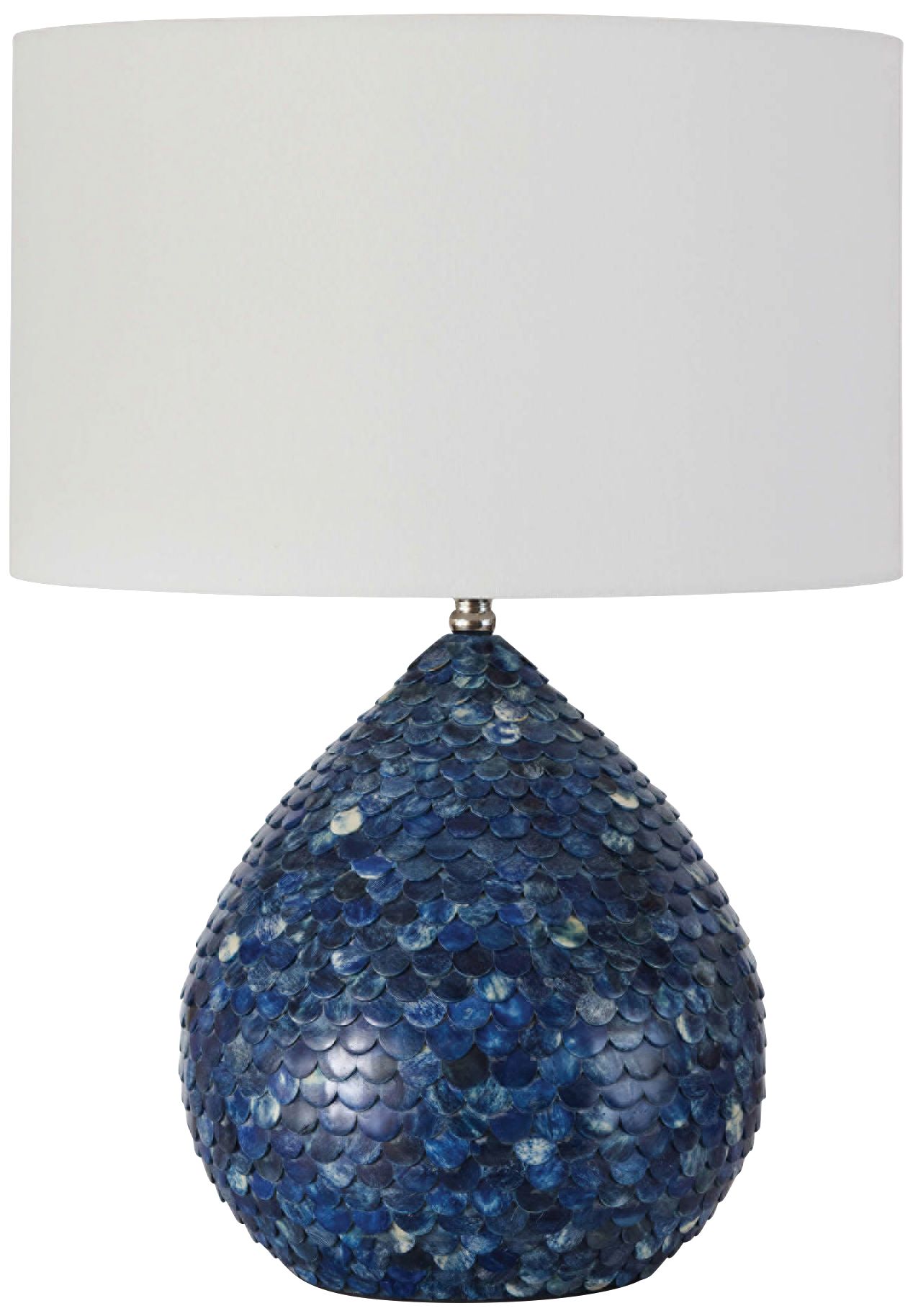 Regina Andrew Design Sirene Deep Indigo Bone Table Lamp