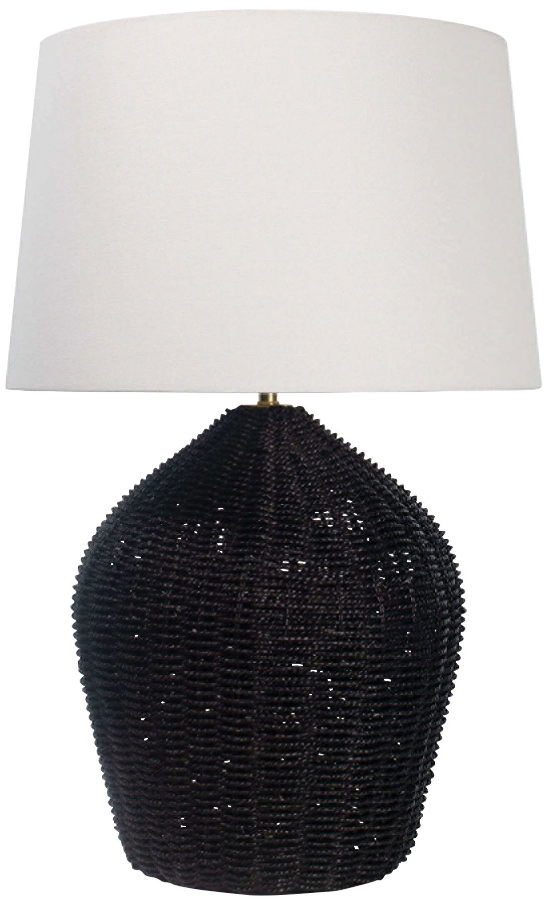 Regina Andrew Design Georgian Black Rattan Table Lamp