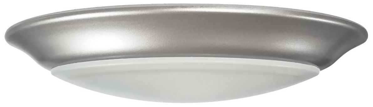 7 inch; LED Disk; 3000K; 6 Unit Contractor Pack; Brushed Nickel Finish