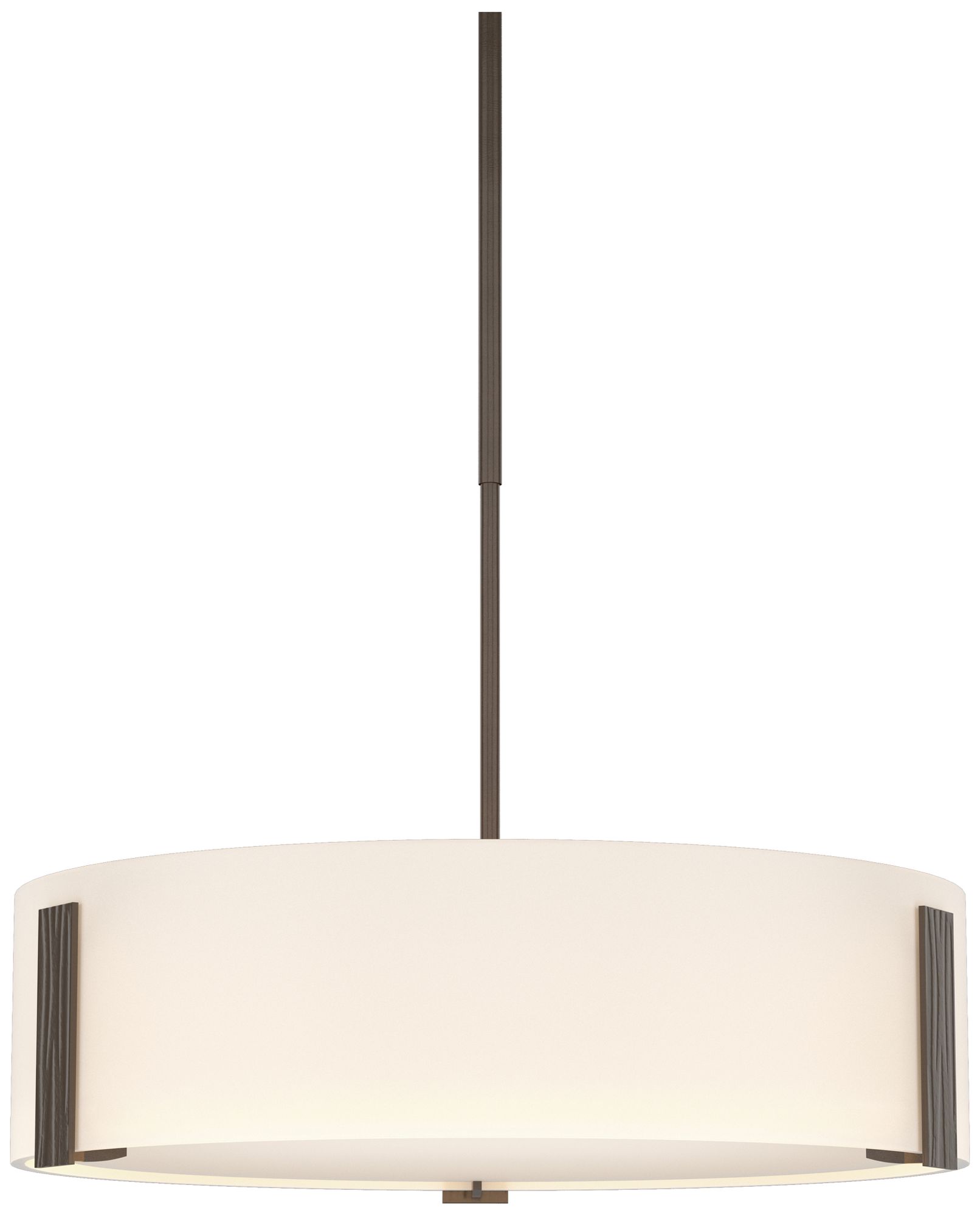 Impressions 18.4" Wide Bronze Standard Pendant With Opal Glass Shade