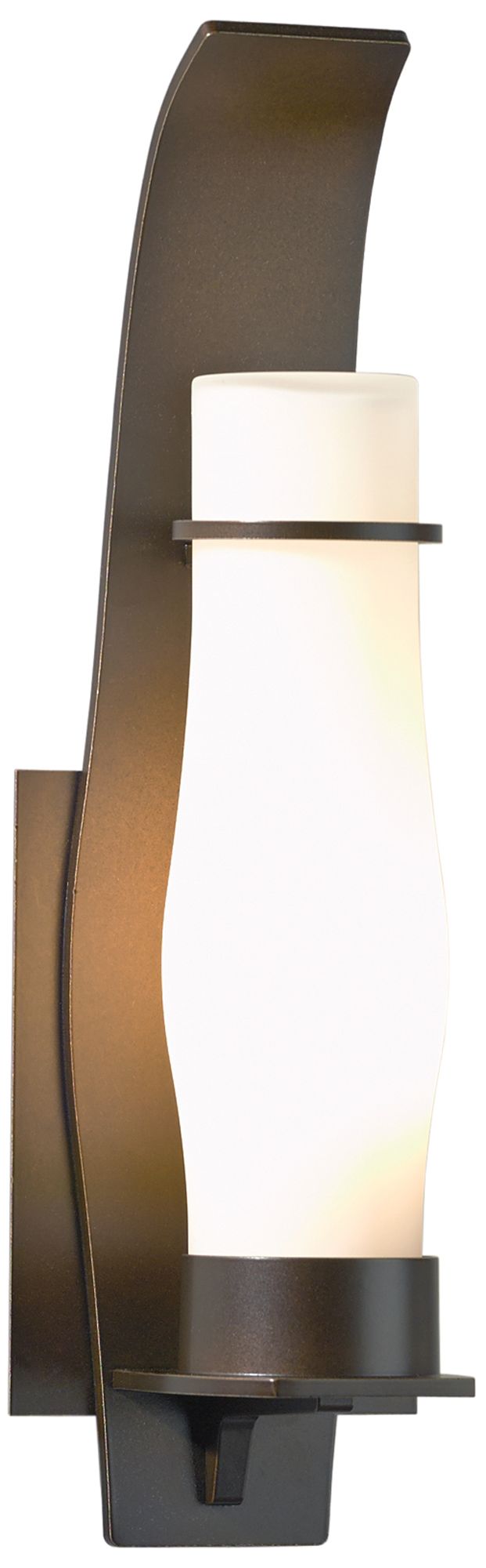 Sea Coast Small Outdoor Sconce - Bronze Finish - Opal Glass