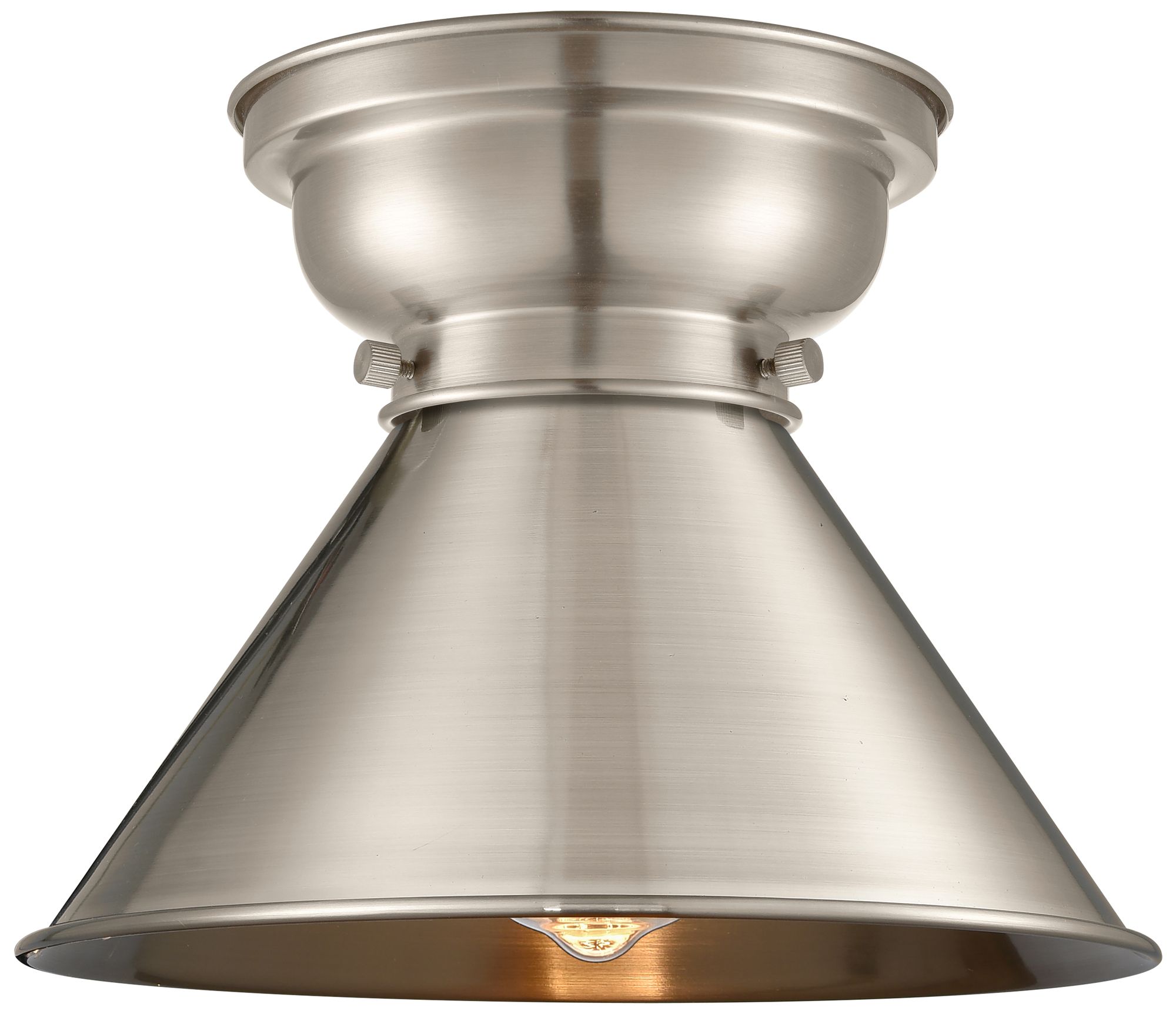 Aditi Briarcliff 10" Brushed Satin Nickel Flush Mount