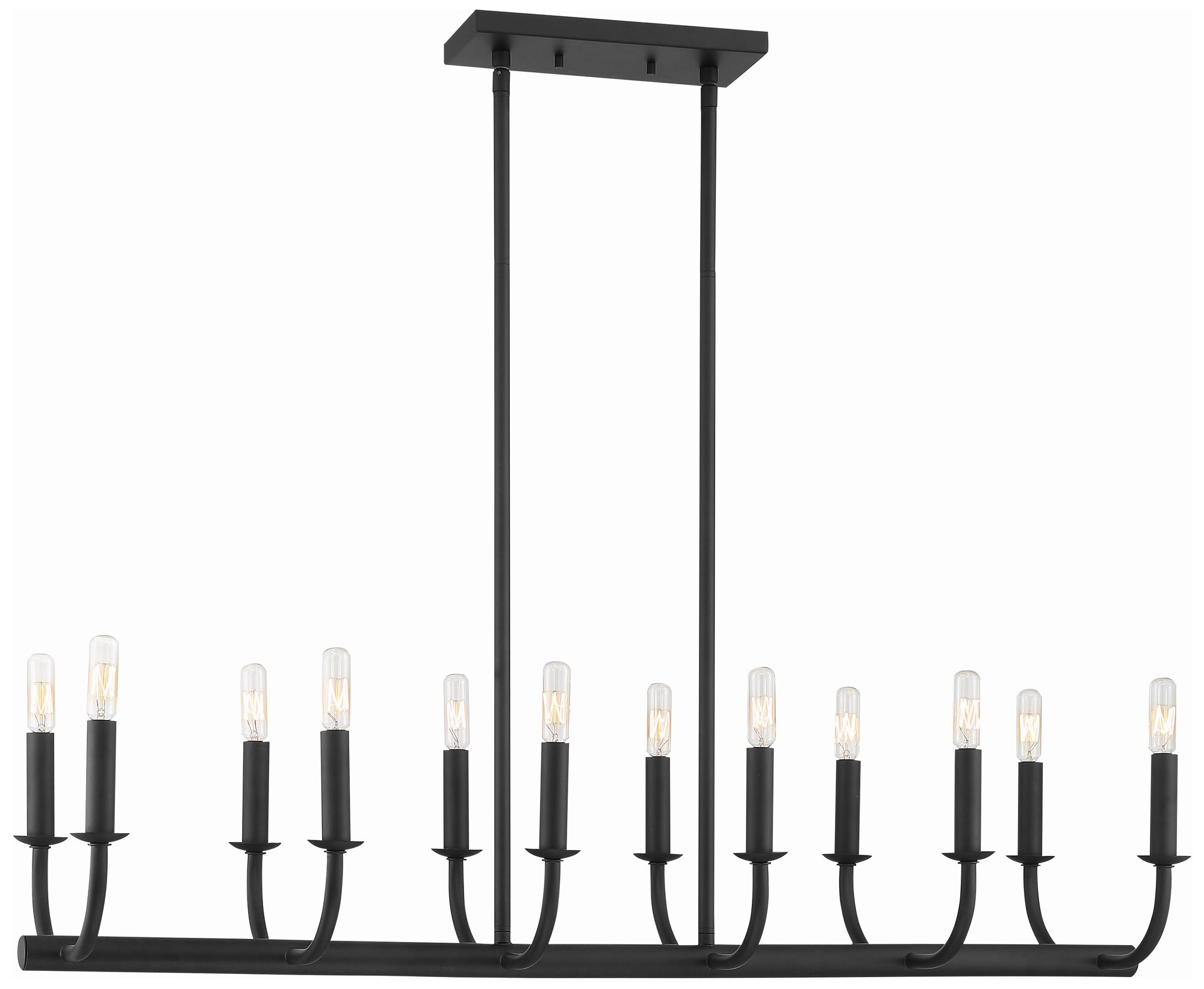 Bailey 12 Light Matte Black Chandelier