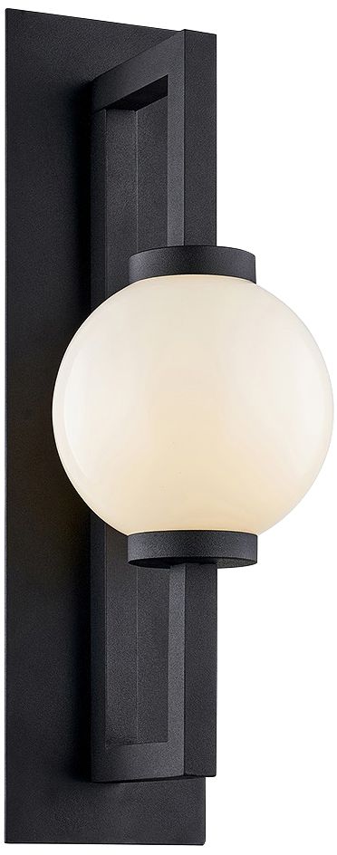 Darwin 18 3/4" High Textured Black Outdoor Wall Light