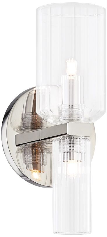 Mitzi Tabitha 10 1/4"H Polished Nickel 2-Light Wall Sconce