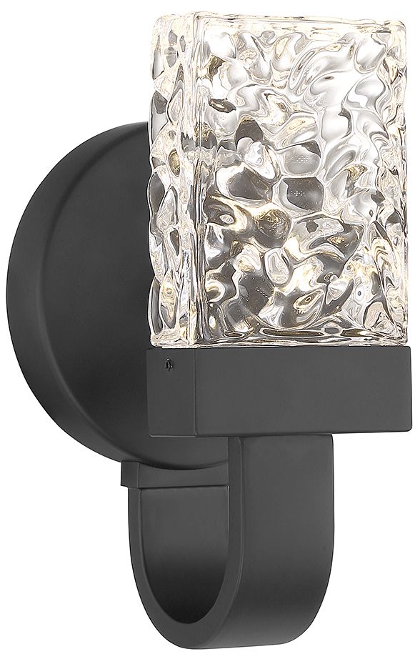 Savoy House Kahn 9" High Matte Black Integrated LED Wall Sconce