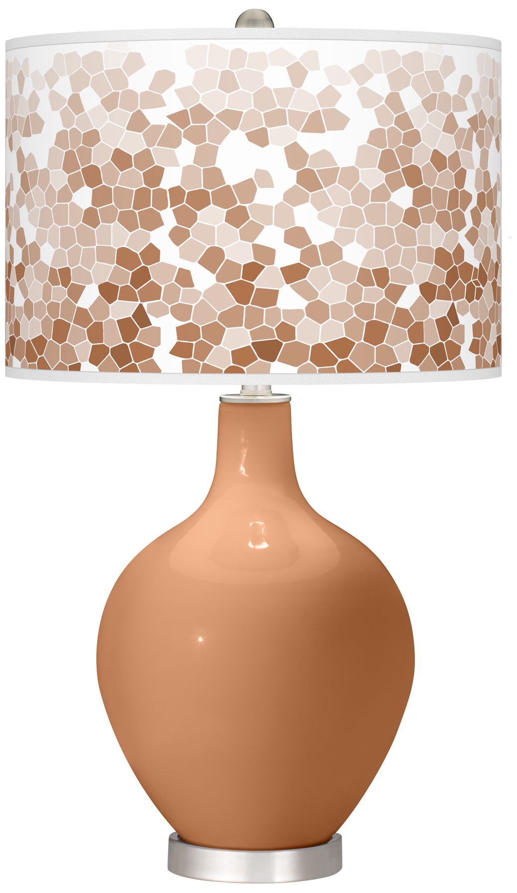 Burnt Almond Mosaic Ovo Table Lamp