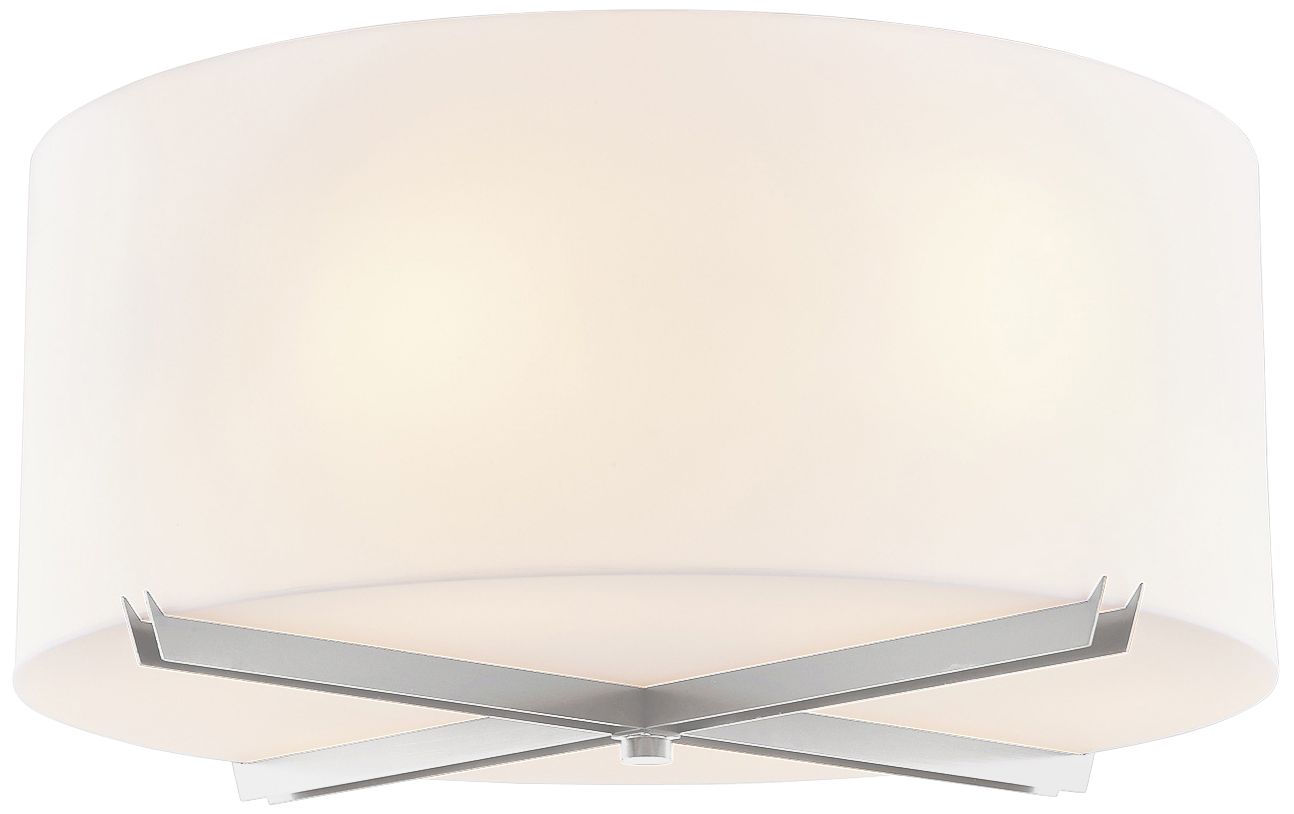 Acryluxe? Crossbar 24"W Brushed Nickel Ceiling Light