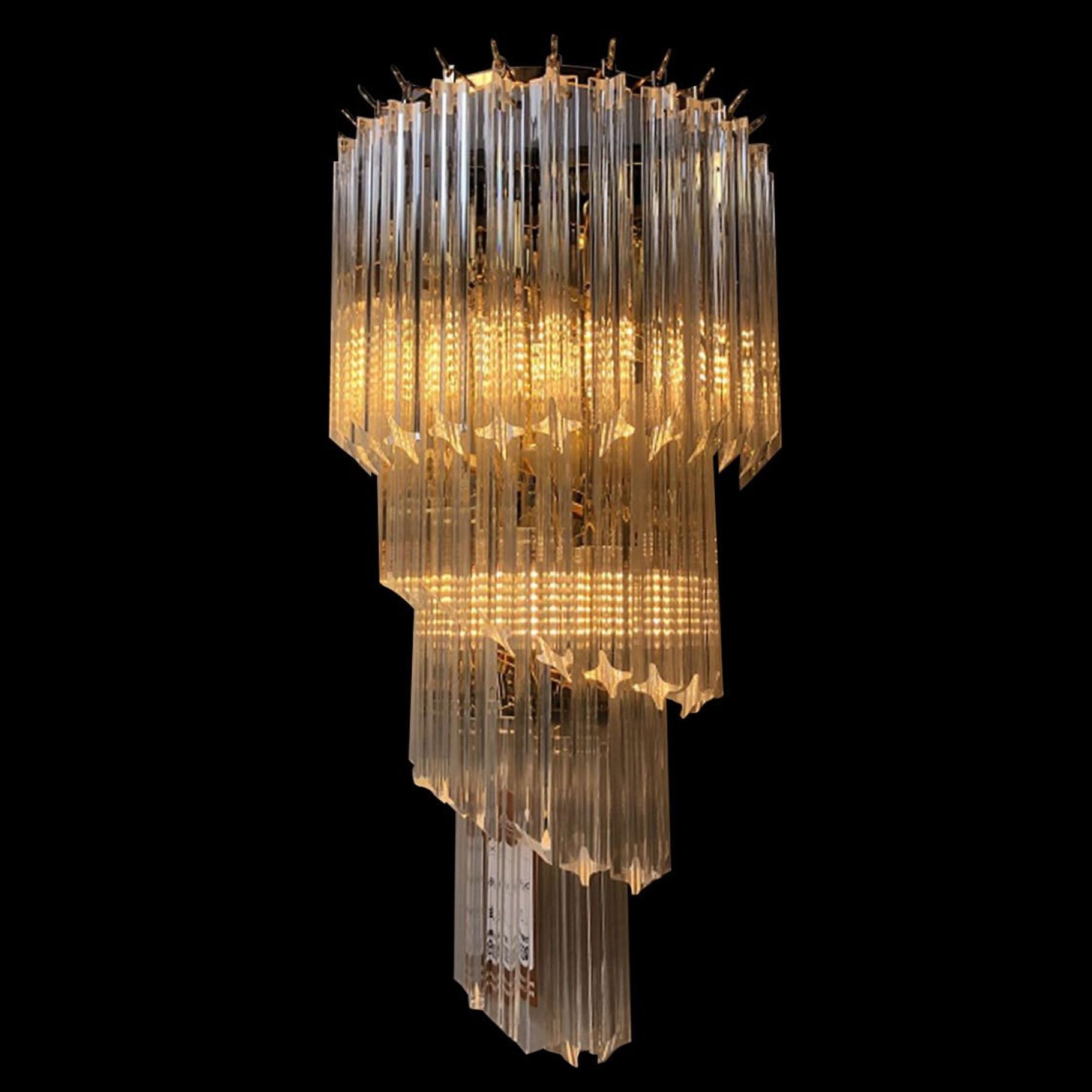 Spiral 23 1/2" High Crystal 5-Light Wall Sconce