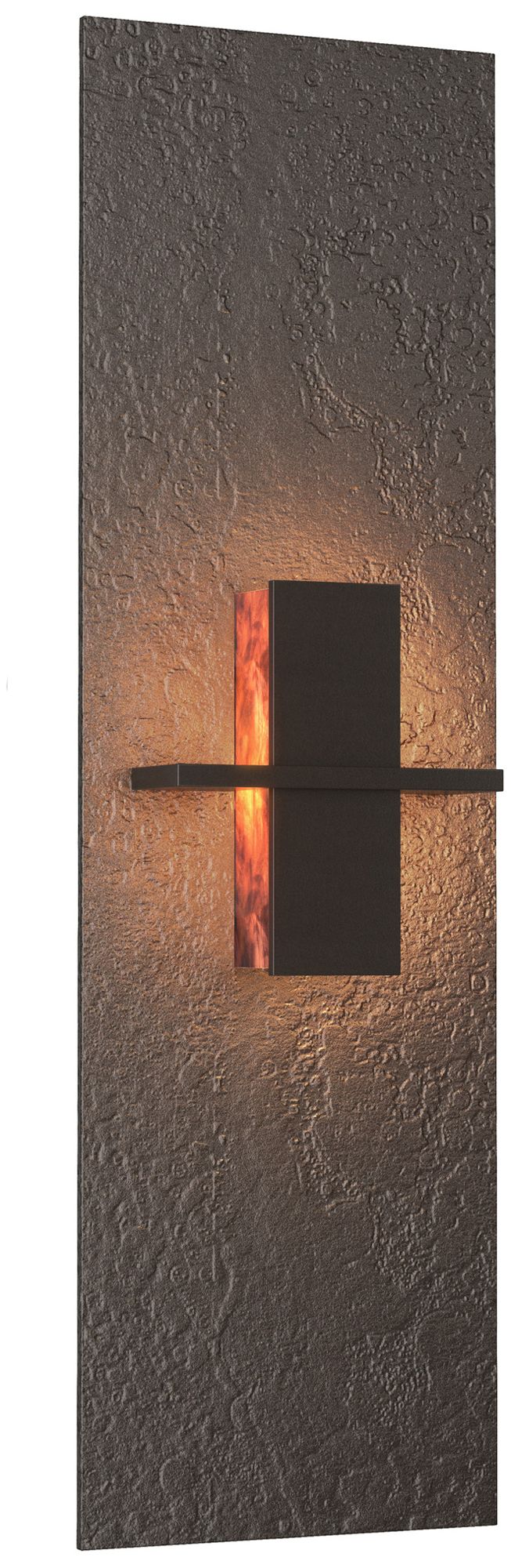 Aperture Vertical Sconce - Oil Rubbed Bronze - Topaz Glass