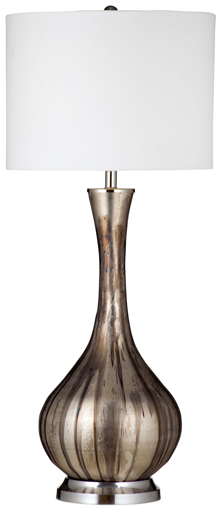 Archimedes 35" Contemporary Styled Silver Table Lamp