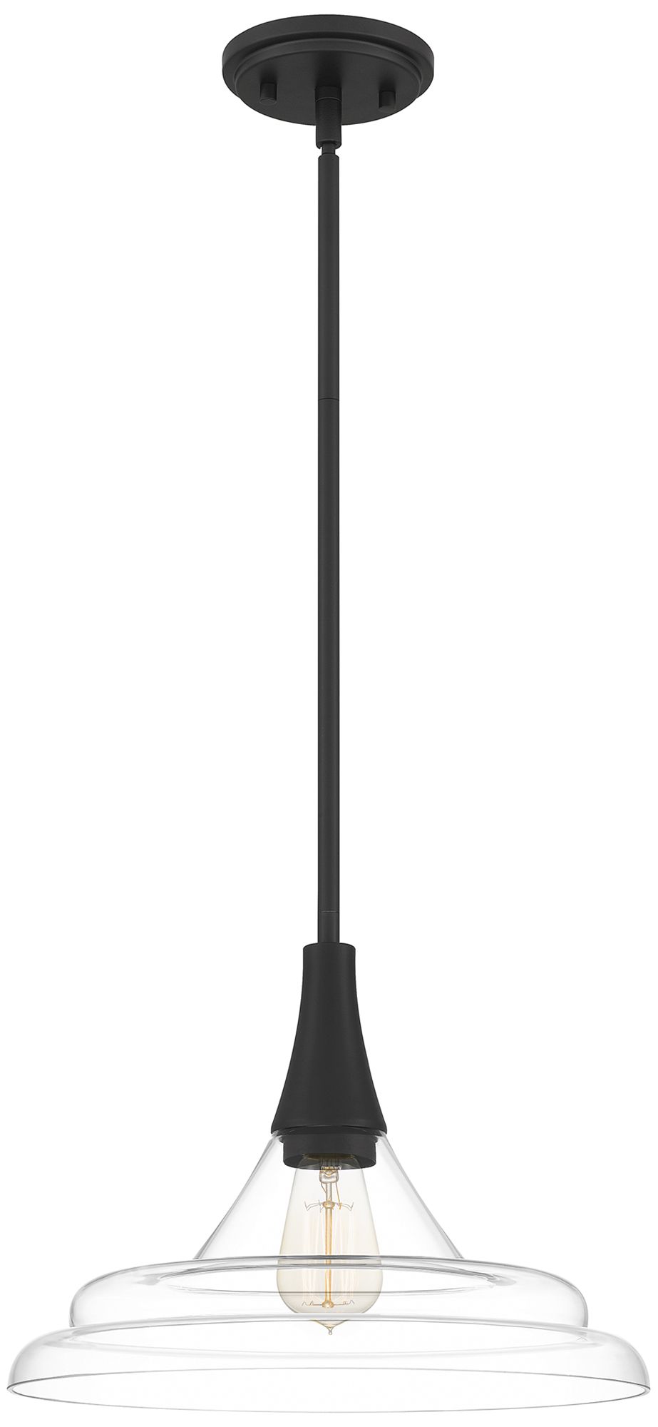 Grayton 1-Light Matte Black Pendant