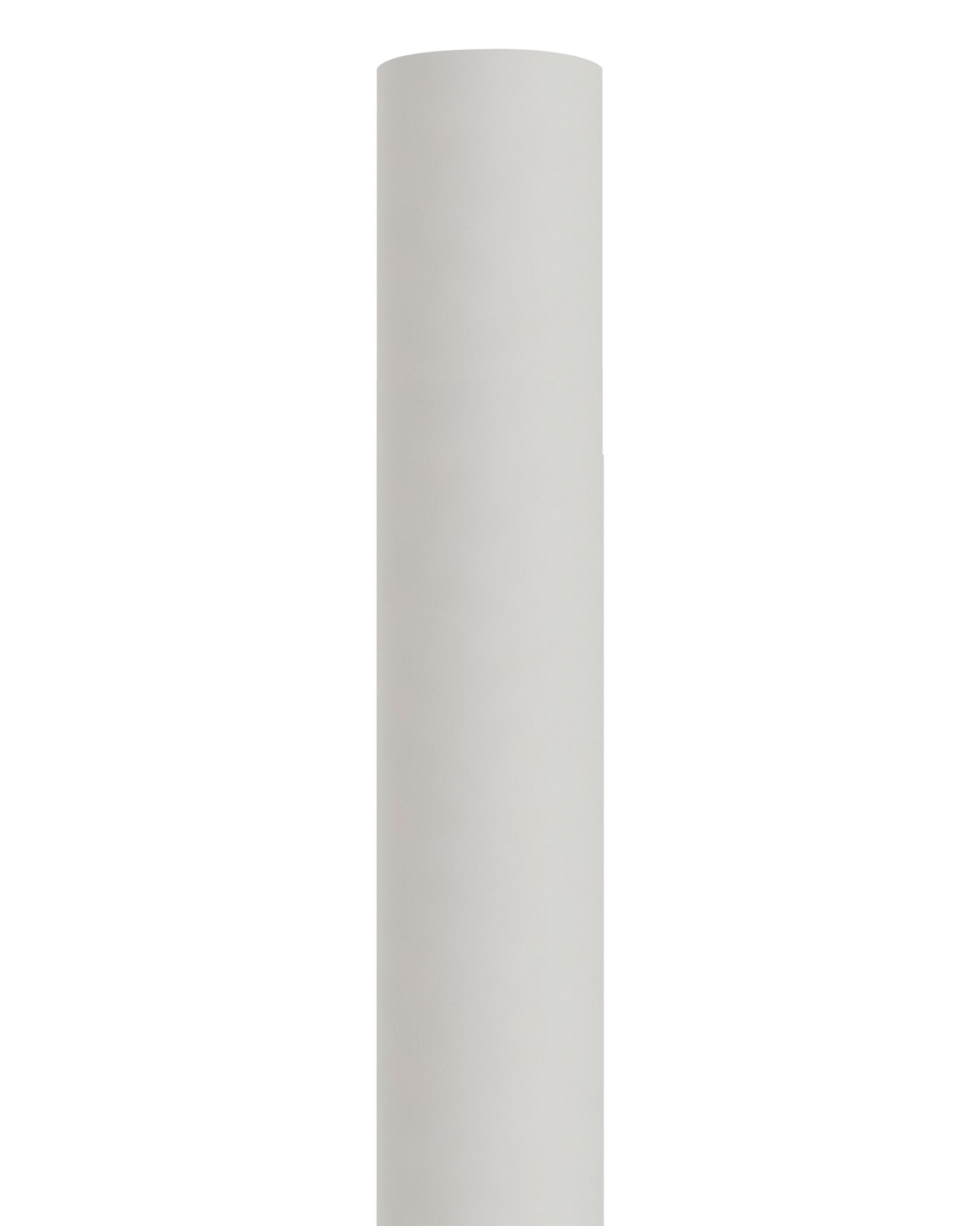 White 84" High Metal Outdoor Direct Burial Lamp Post