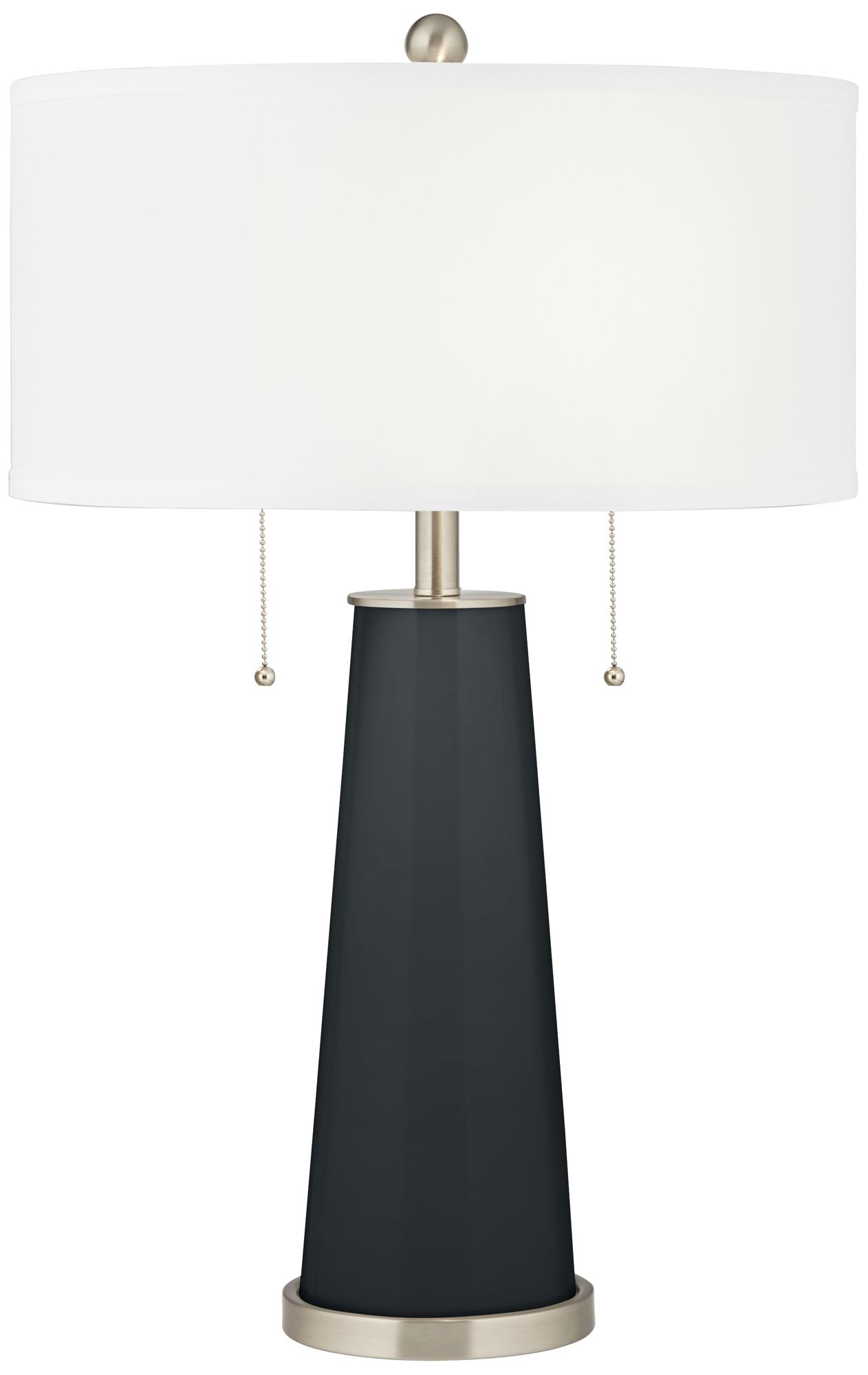 Black of Night Peggy Glass Table Lamp