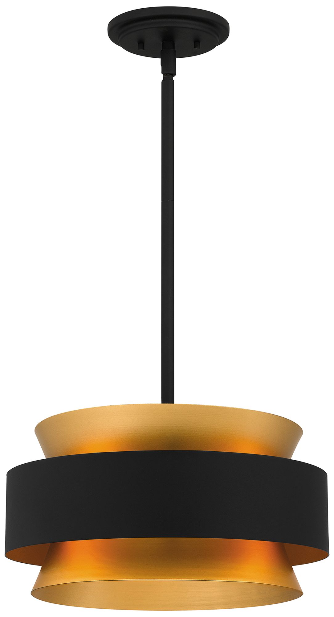 Hagley 3-Light Earth Black Pendant