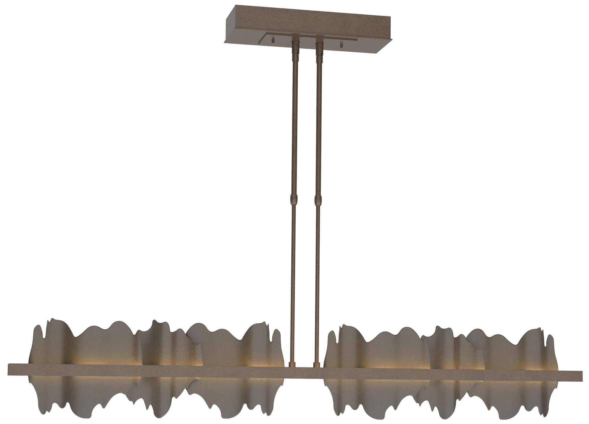 Hildene 51.9" Bronze & Dark Smoke Long LED Pendant