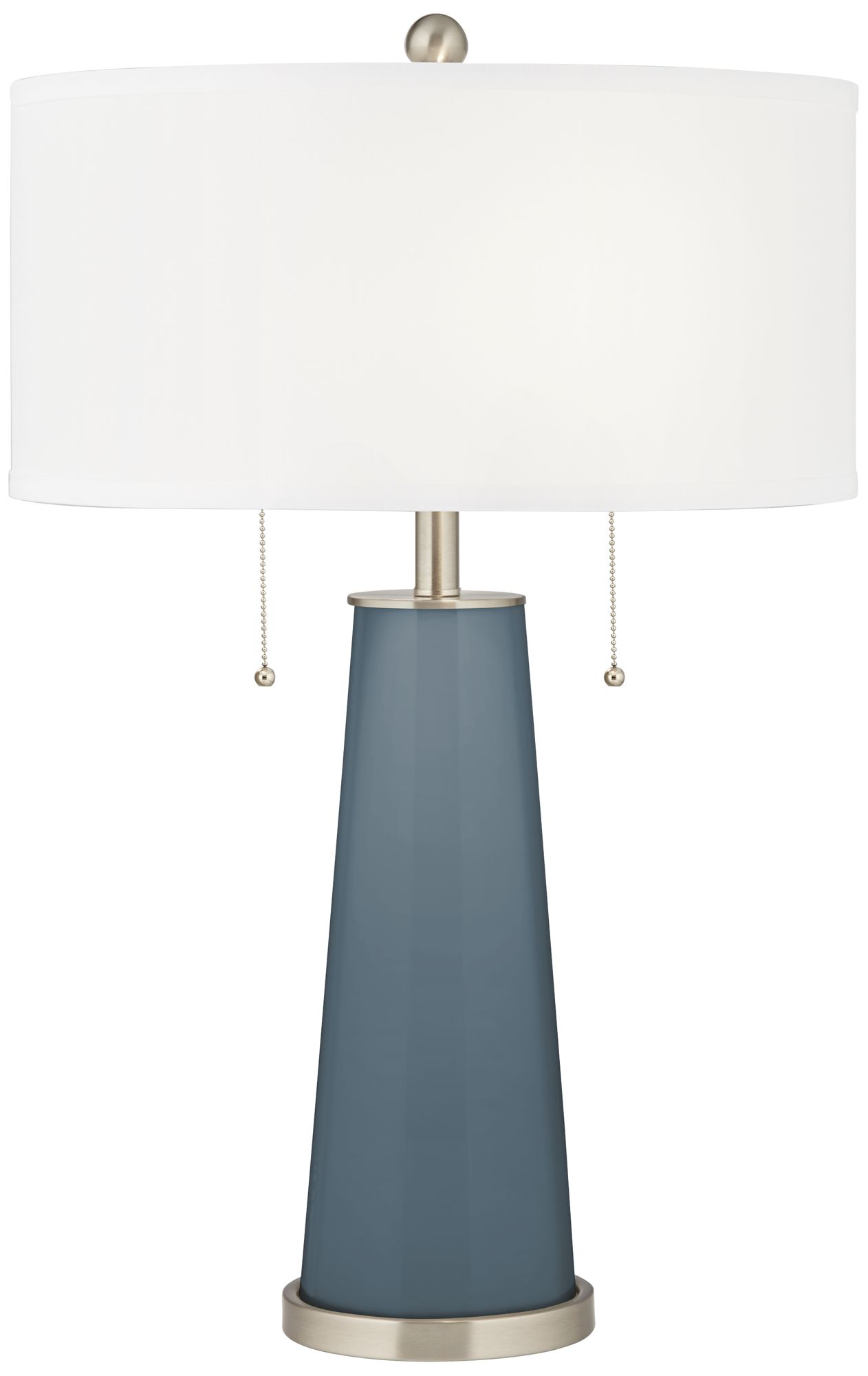 Smoky Blue Peggy Glass Table Lamp