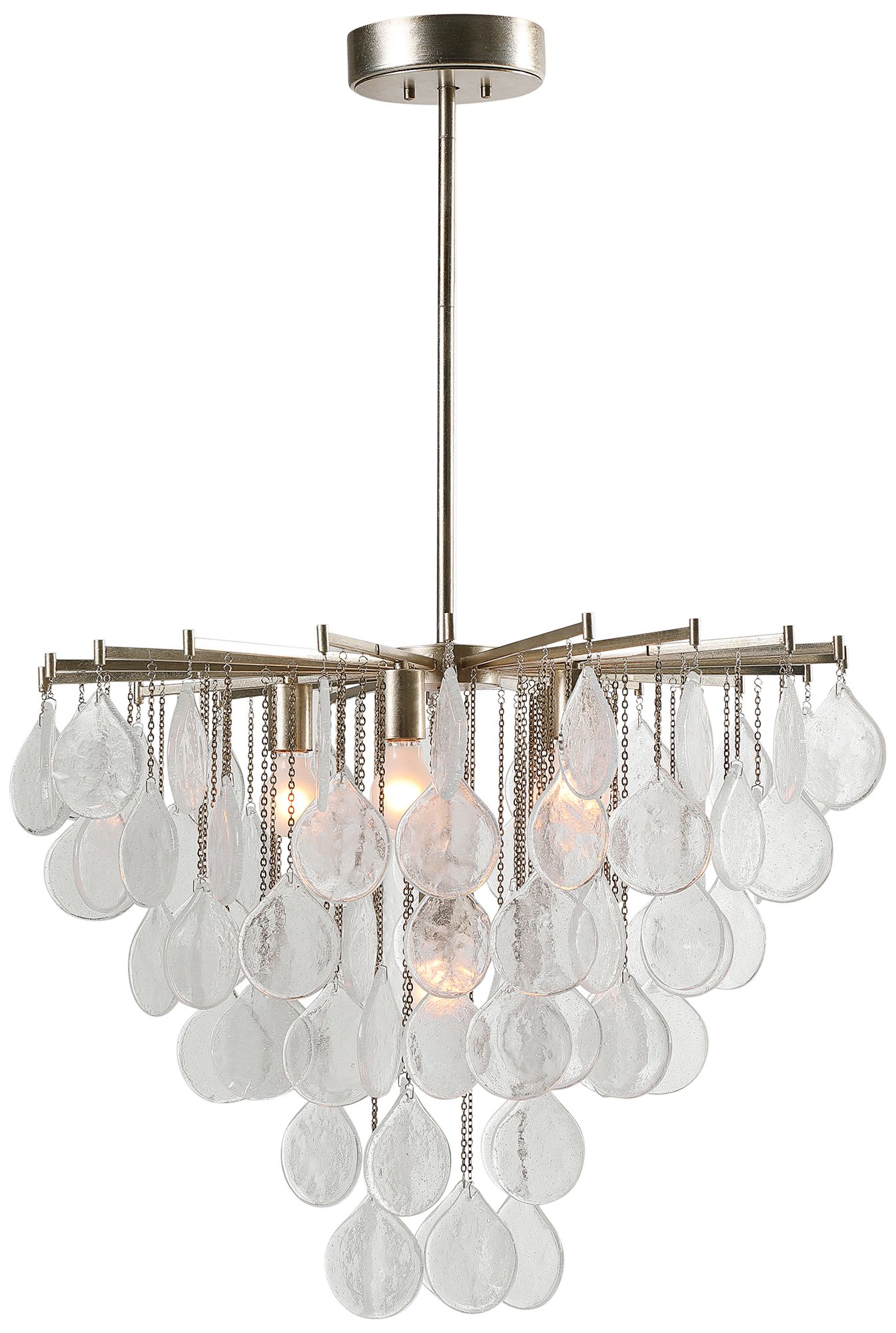 Uttermost Goccia 28 3/4" Wide Silver 6-Light Pendant Light