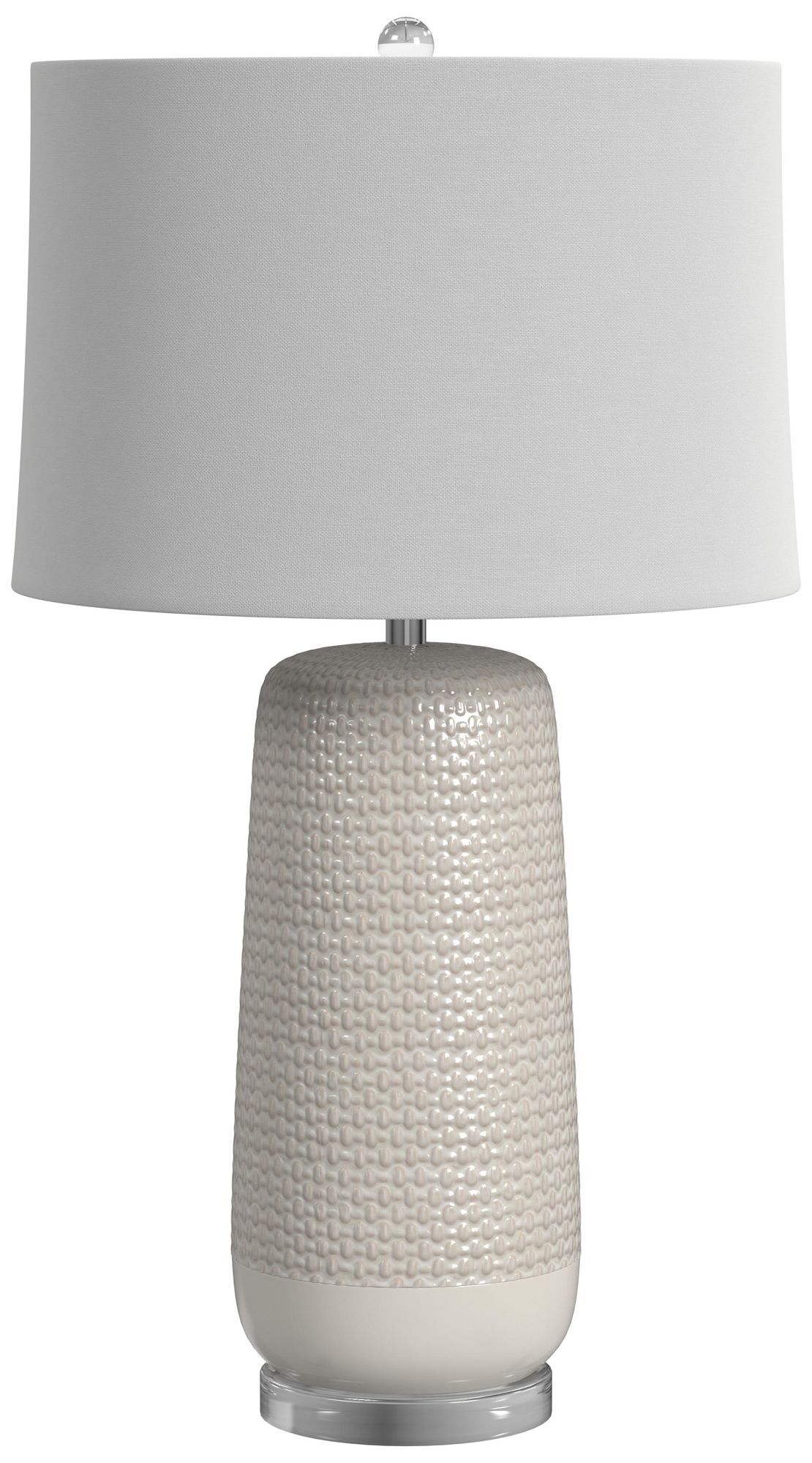 Quandee 30" Contemporary Styled Beige Table Lamp