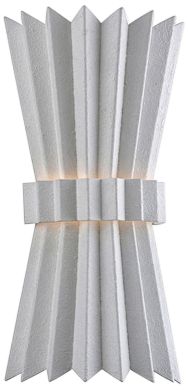 Corbett Moxy 15 3/4" High Gesso White 2-Light Wall Sconce