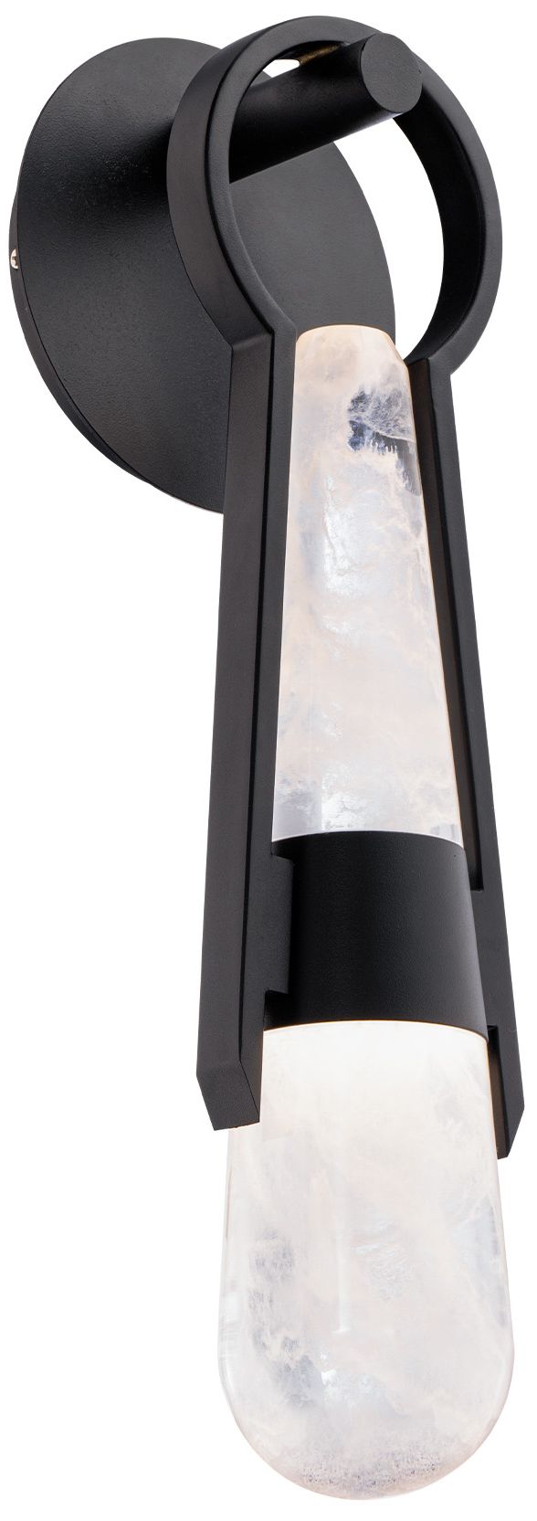 Ezra 18.25"H x 6"W 1-Light Wall Sconce in Black