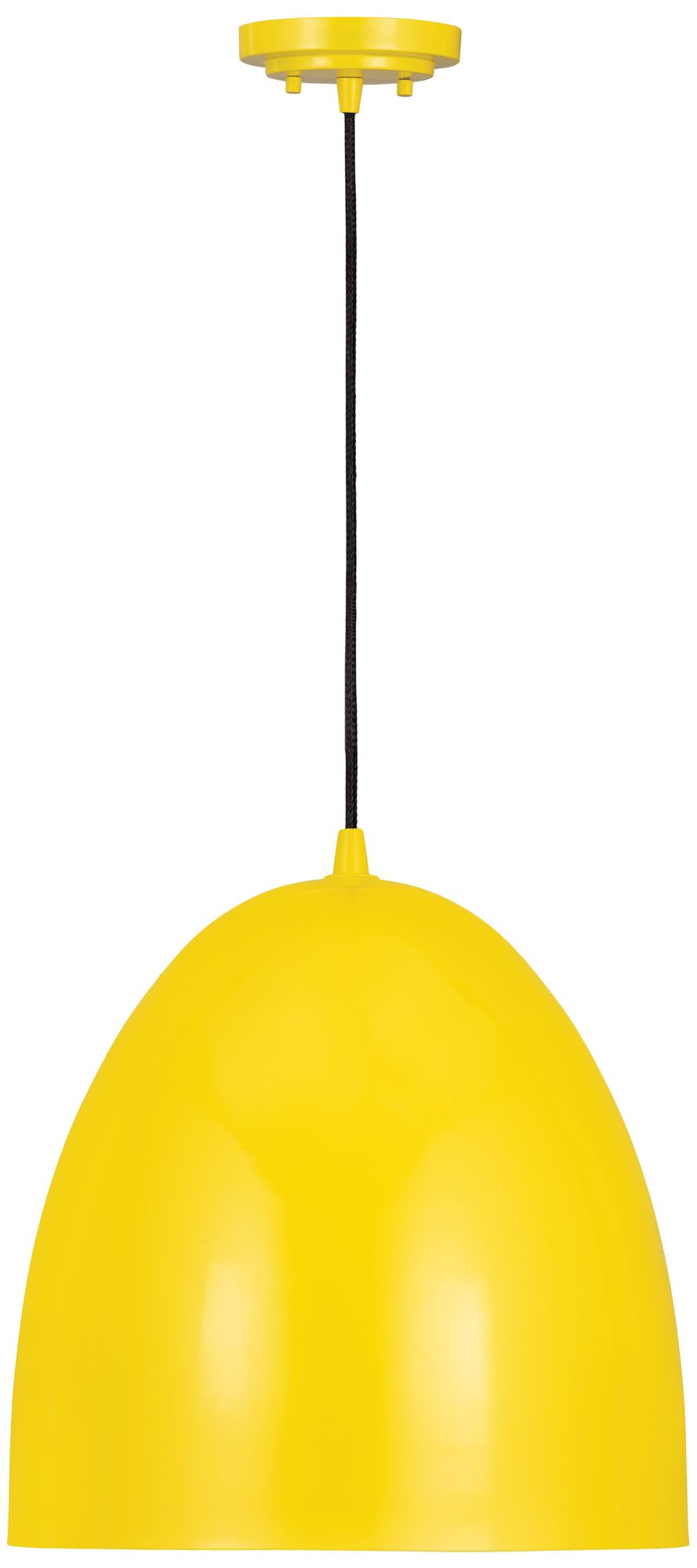 Z-Lite 3 Light Pendant in Yellow Finish