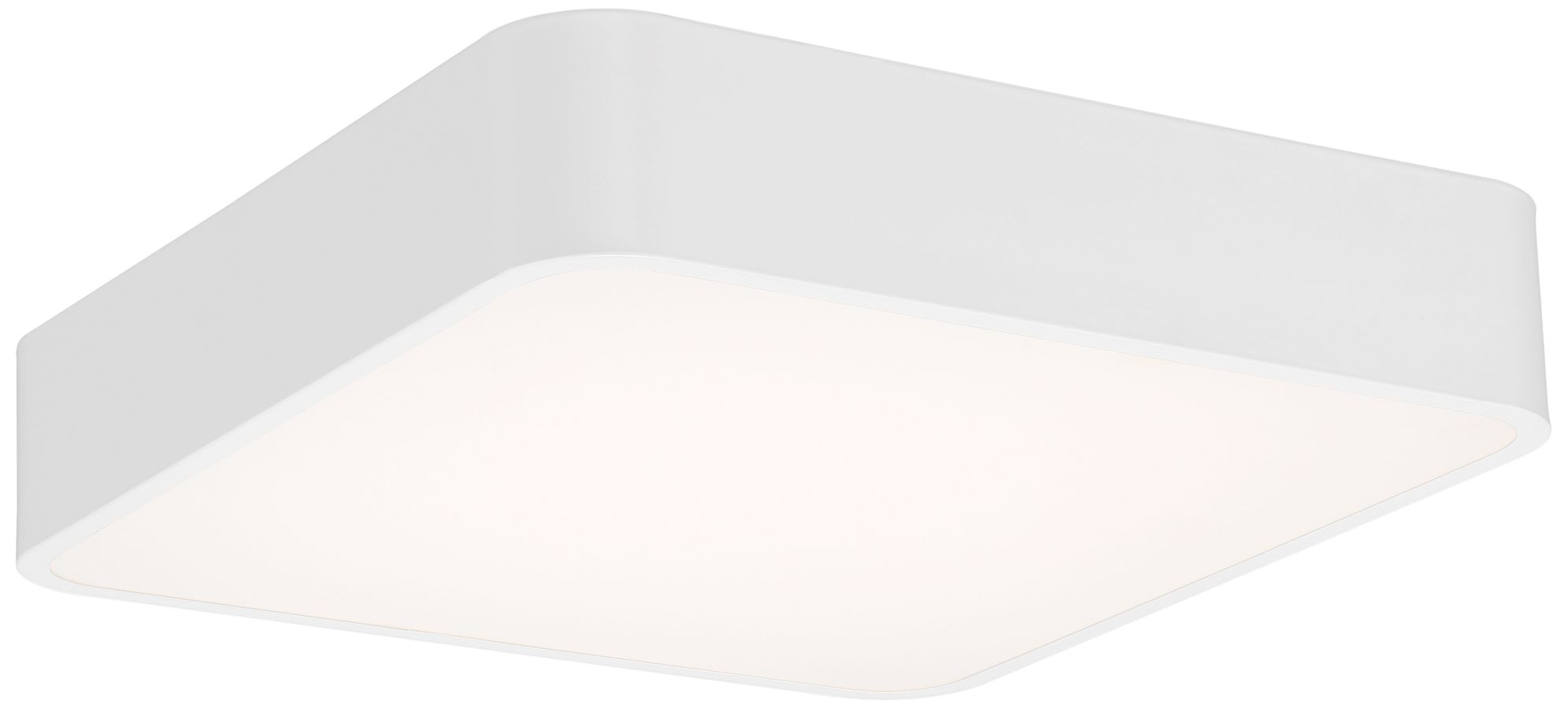 Granada 15 3/4" Wide White Metal Square LED Ceiling Light