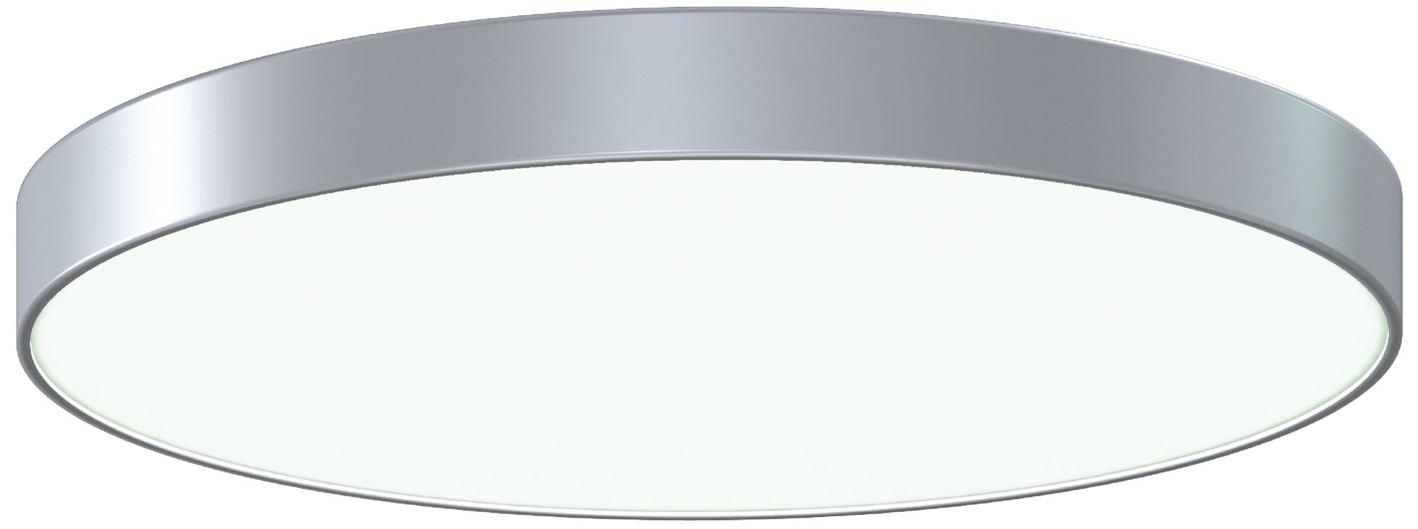 Pi 24" Round LED Surface Mount - Bright Satin Aluminum