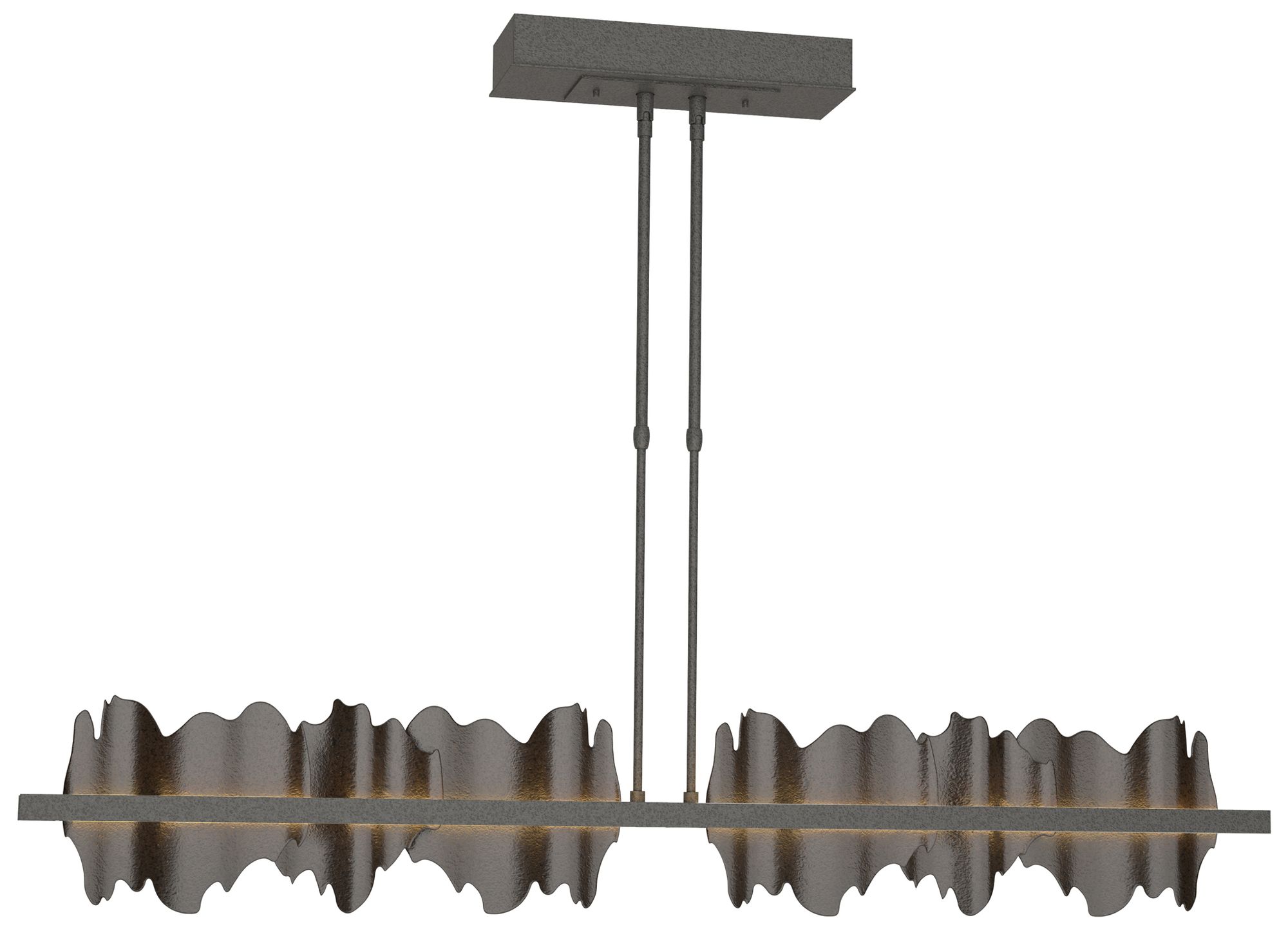 Hildene 51.9"W Oil Rubbed Bronze Accented Iron Standard LED Pendant