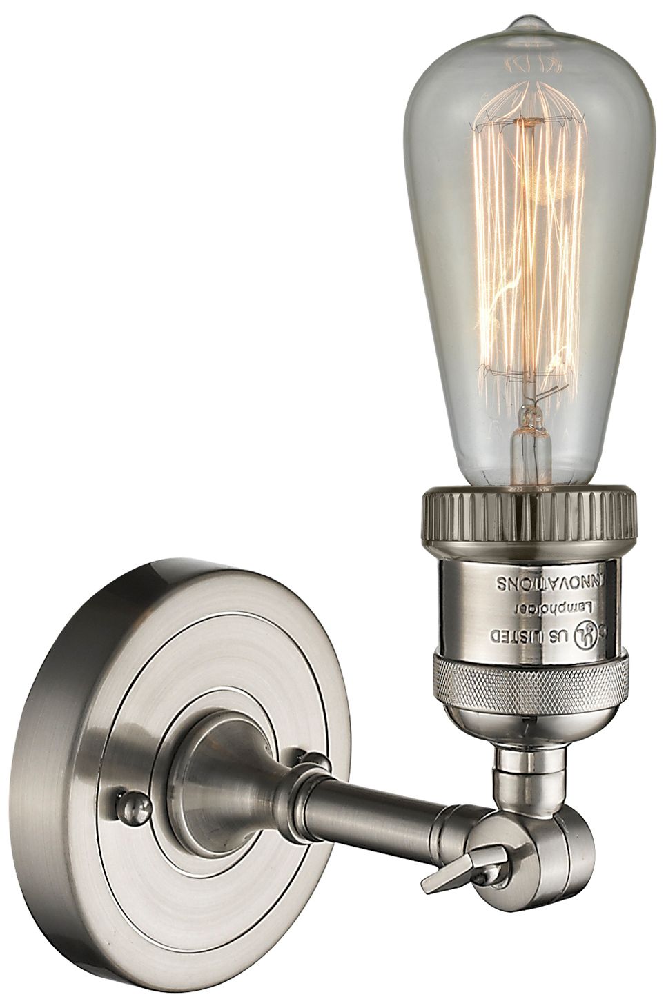 Franklin Restoration Bare Bulb 5" LED Sconce - Nickel Finish
