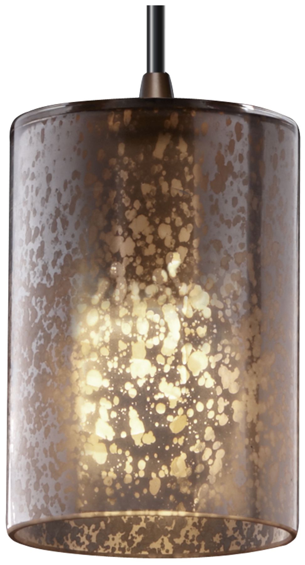 Modular Fusion 4" Wide Dark Bronze Cylinder Mini Pendant