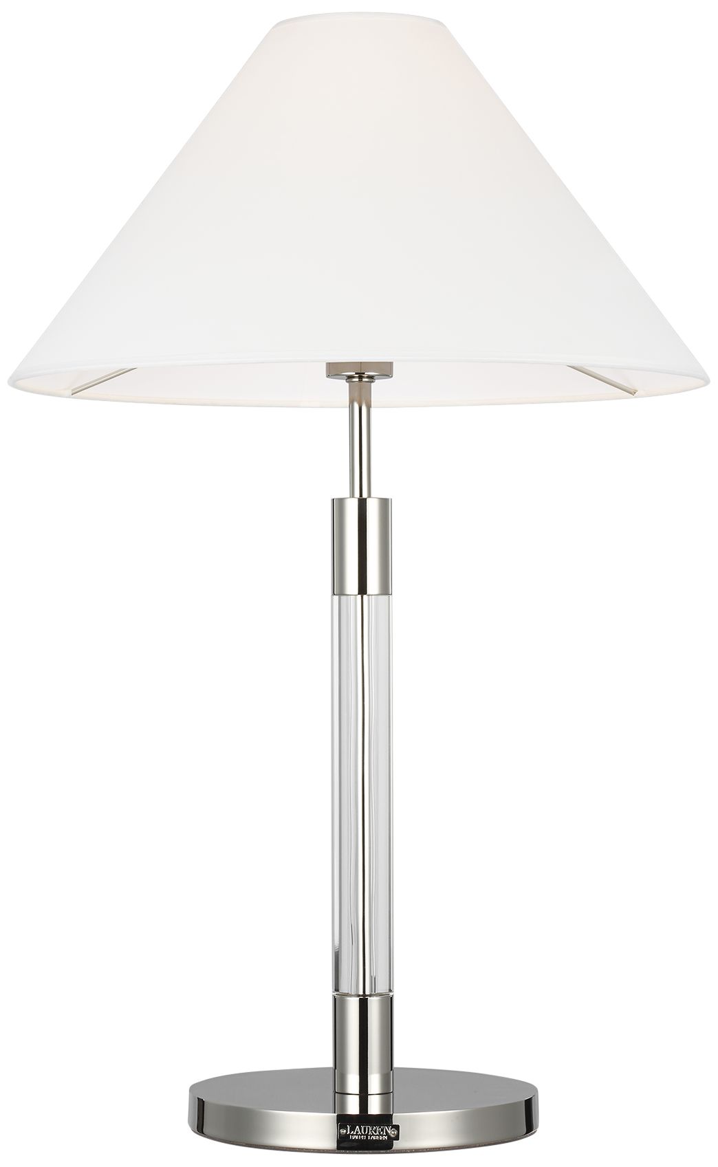 Robert Nickel and Acrylic Buffet LED Table Lamp by Ralph Lauren