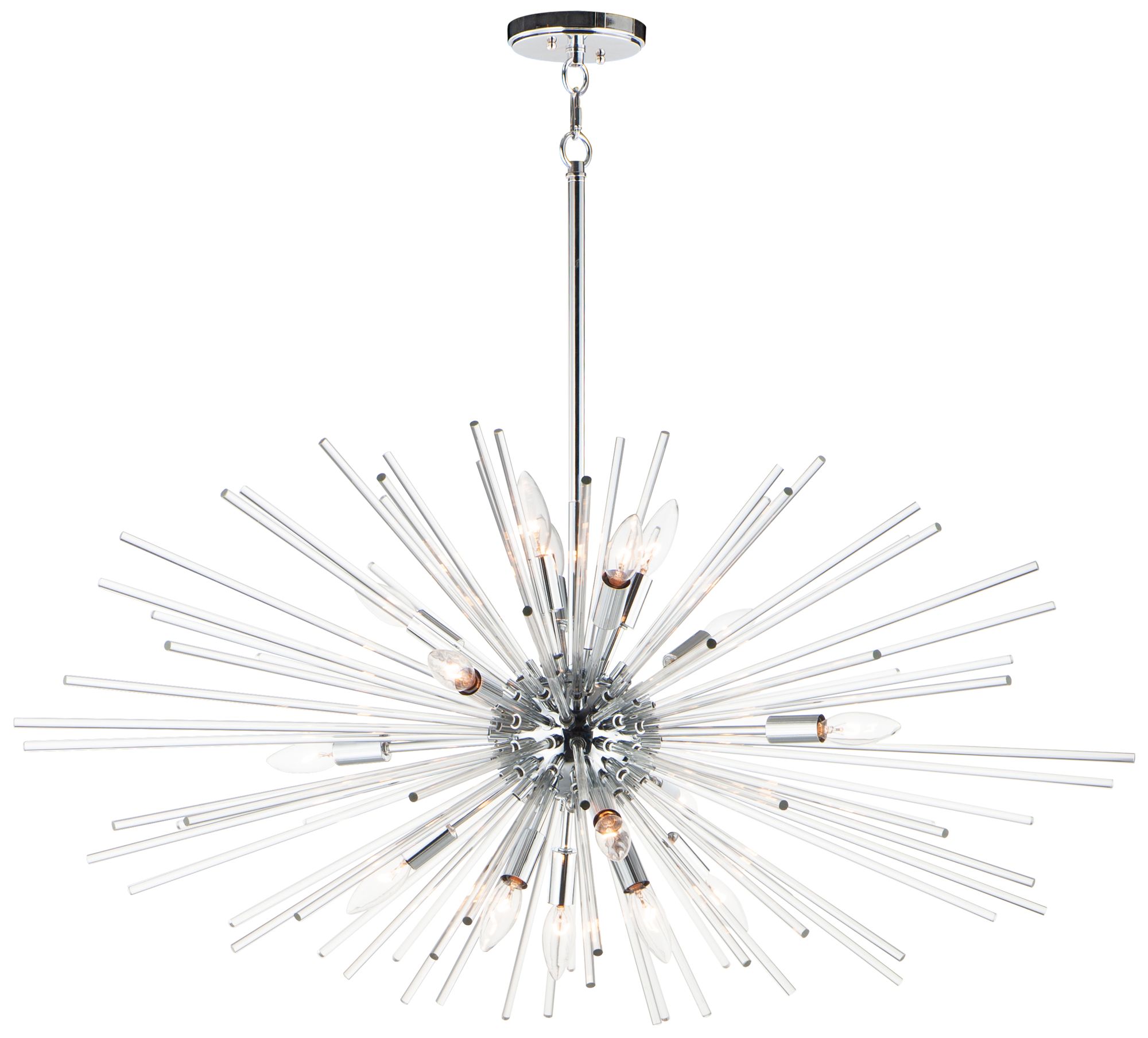 Polaris 16-Light 40" Wide Polished Chrome Pendant Light