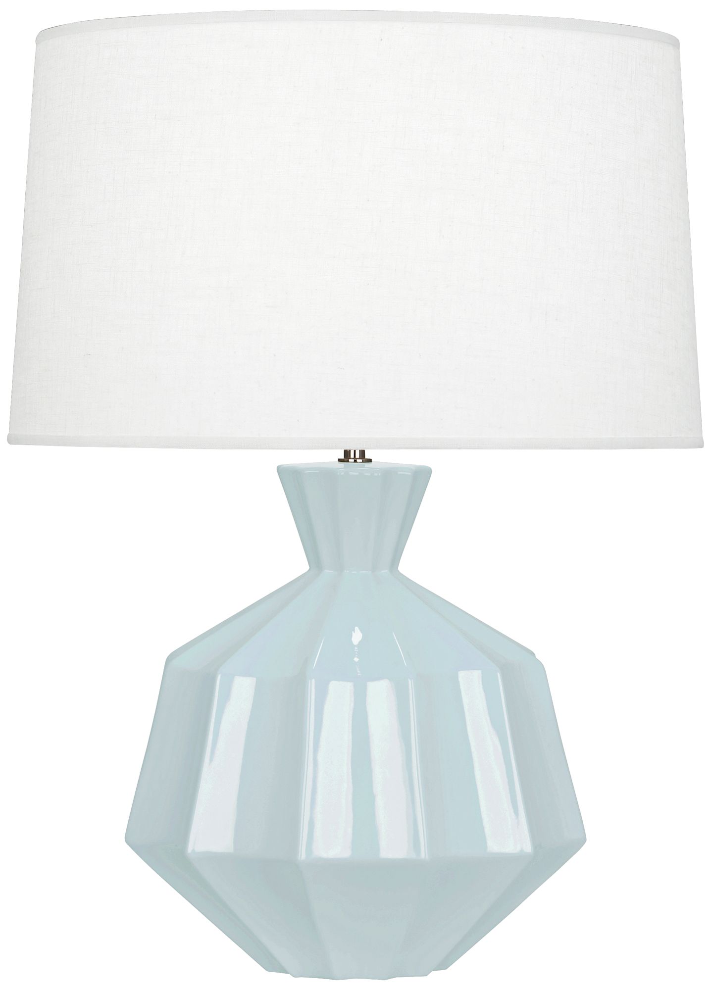 Robert Abbey Orion Baby Blue Ceramic Table Lamp