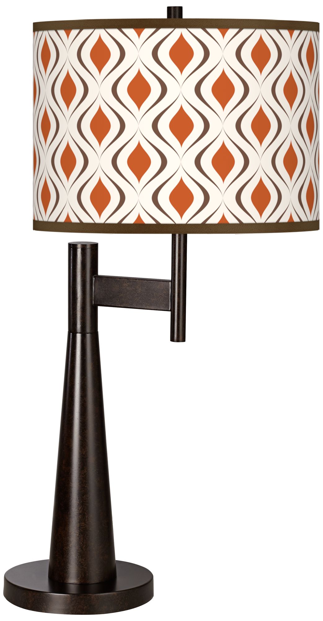 Retro Lattice Giclee Novo Table Lamp