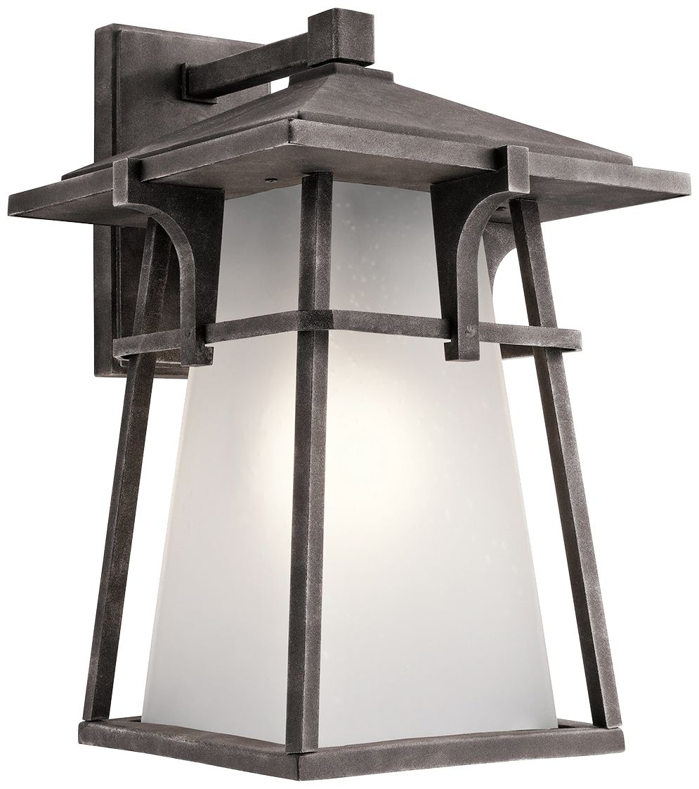 Kichler Beckett 18" High Zinc Tall Outdoor Wall Light