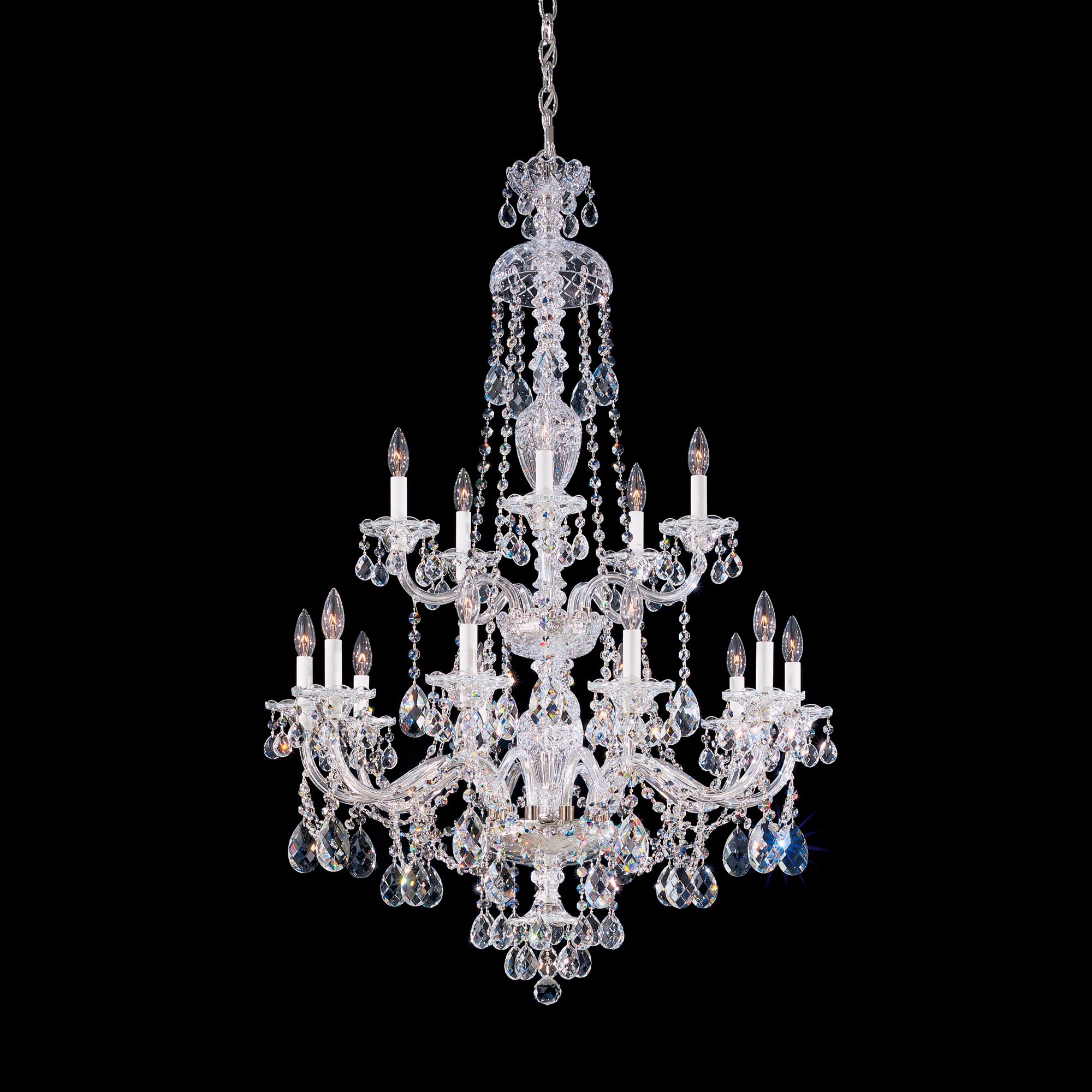 Schonbek Sterling Collection 32" Wide Crystal Chandelier