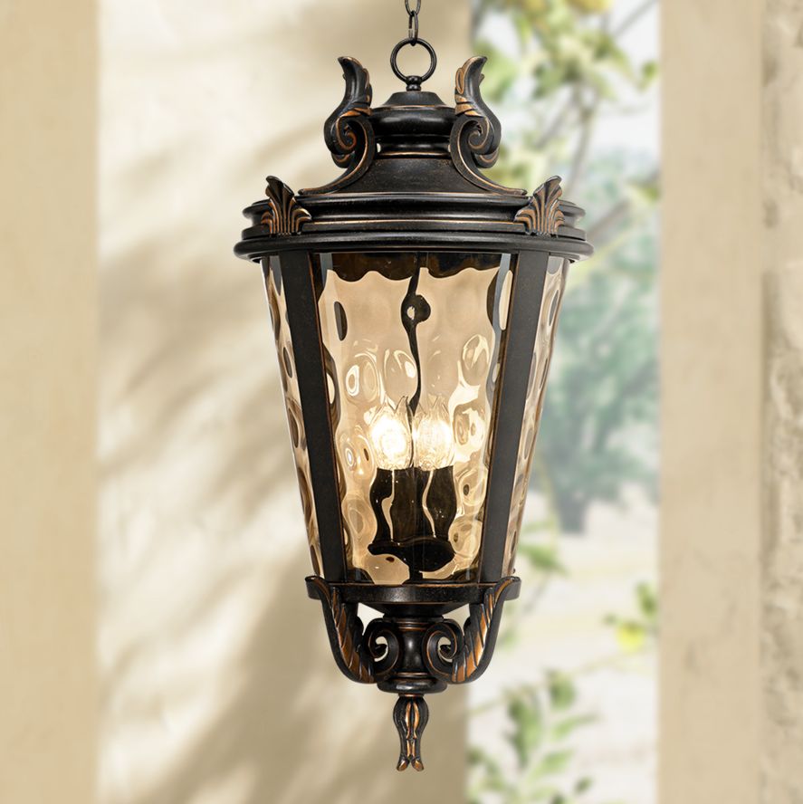 Casa Marseille? Bronze 30" High Outdoor Hanging Light