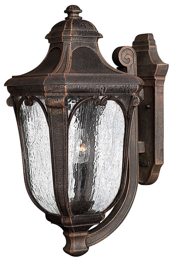 Outdoor Trafalgar-Medium Wall Mount Lantern-Mocha